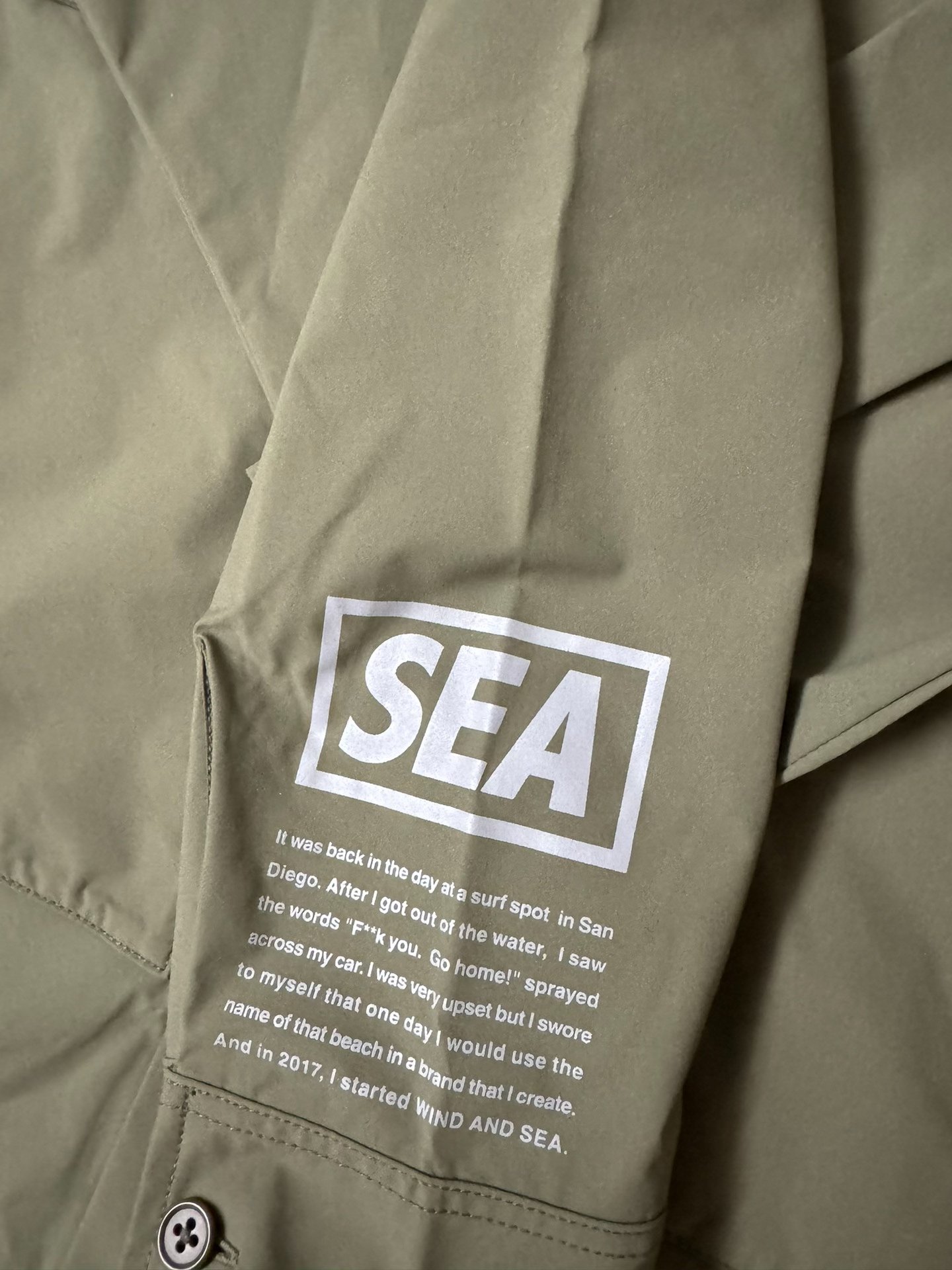 Wind and Sea Danner Collab Waterproof Shirt — detail