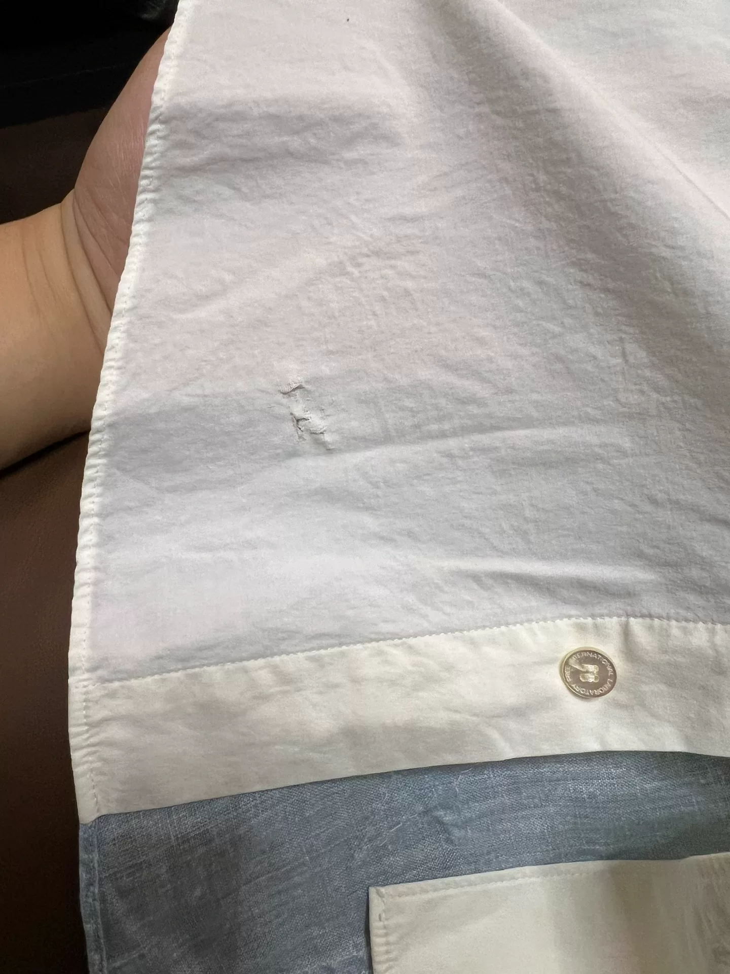 visvim White Flag Button-Up Shirt — back