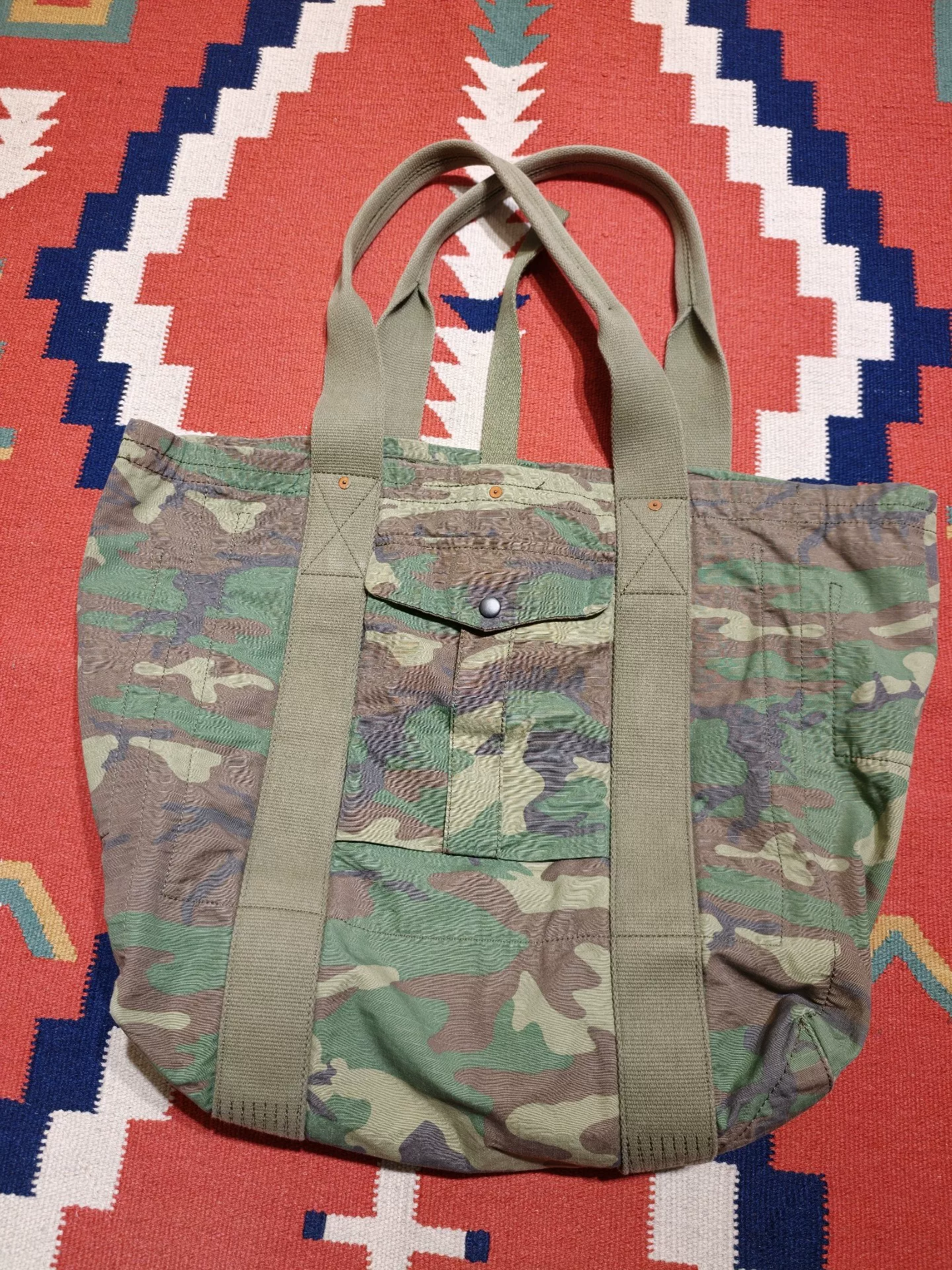 DENIM & SUPPLY Camouflage Tote Bag — back