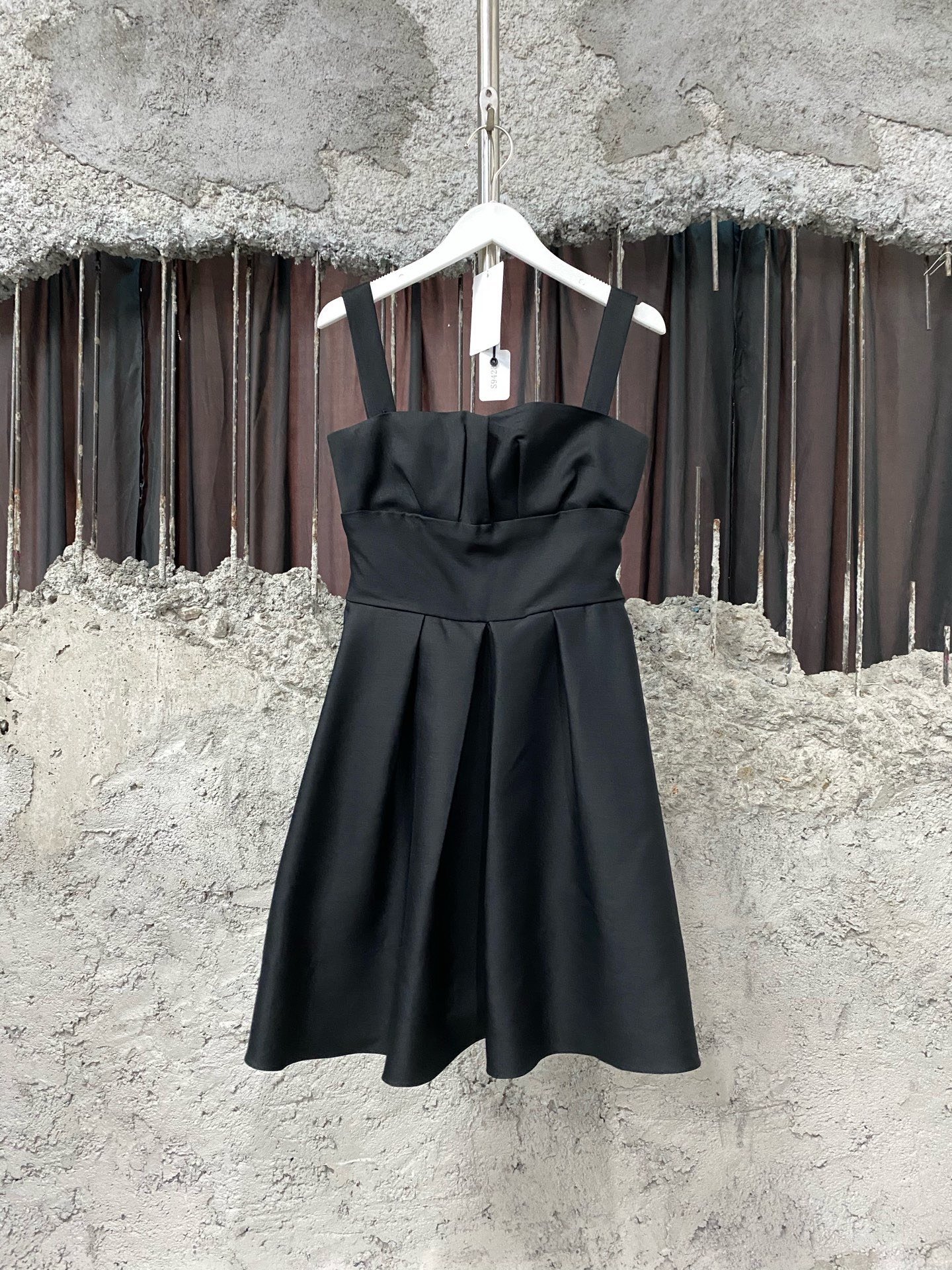 Dior Ruffle Spaghetti Strap Dress
