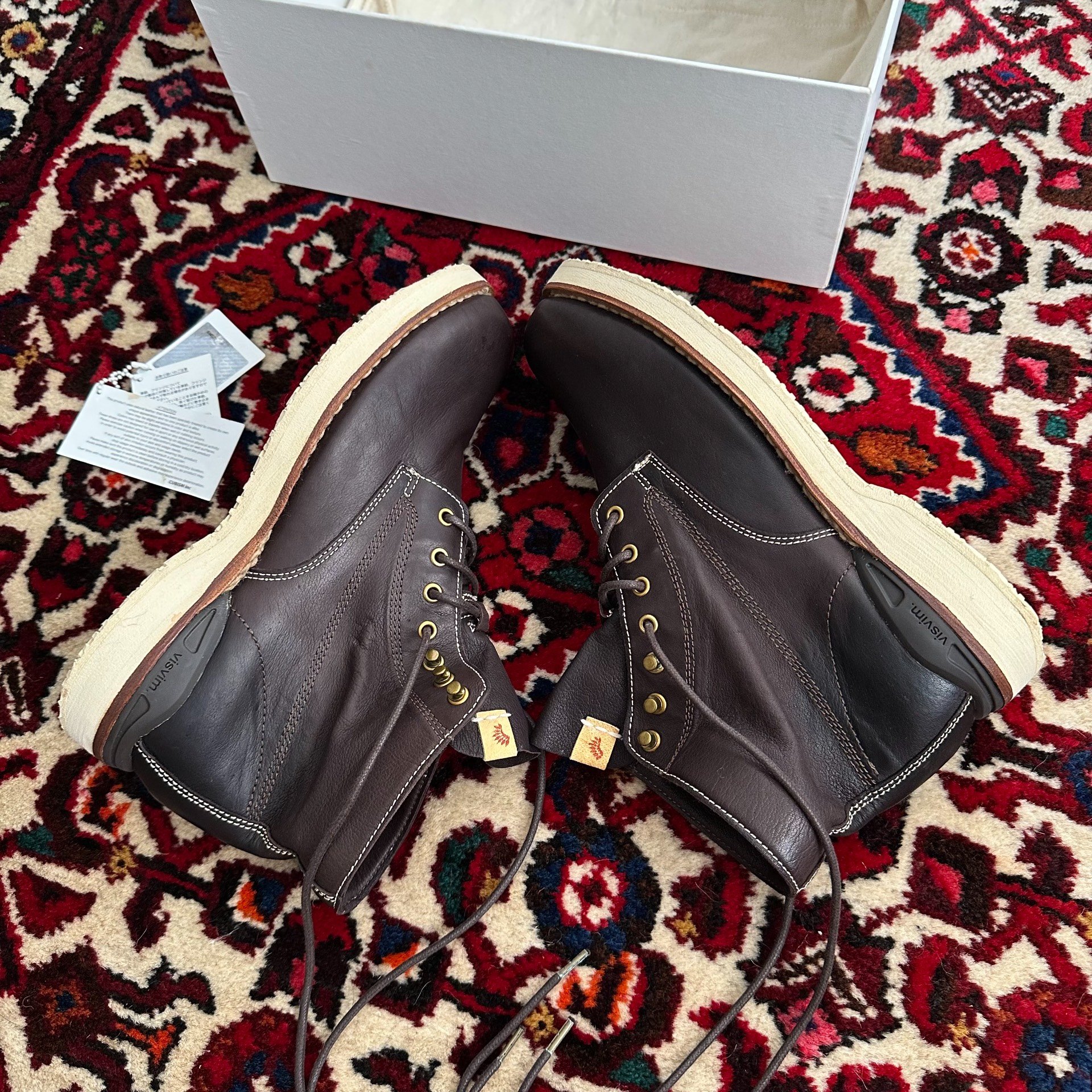 visvim 16AW Virgil Brown Kangaroo Boots — back