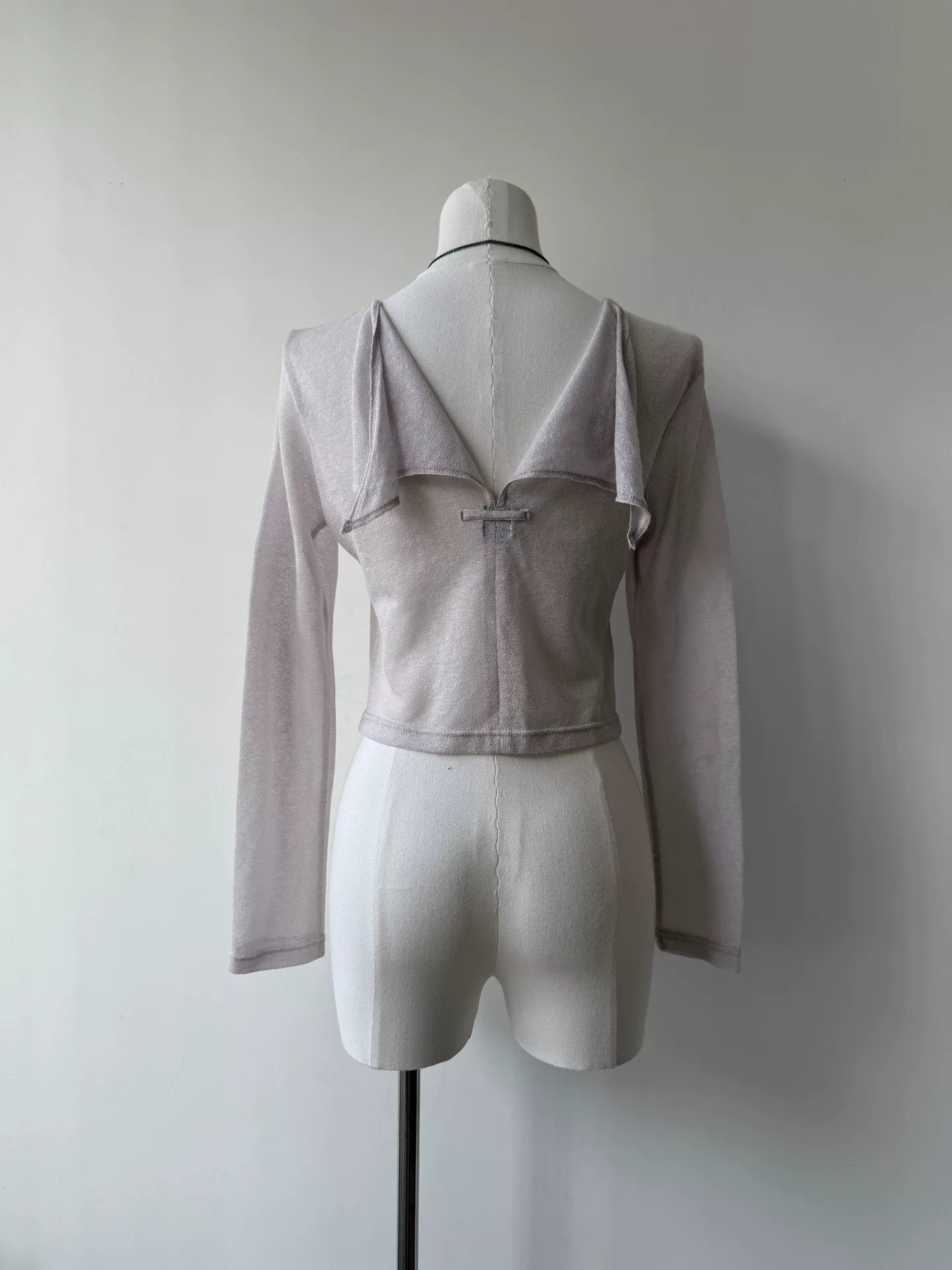 Jean Paul Gaultier JPG Mesh Crop Top — back