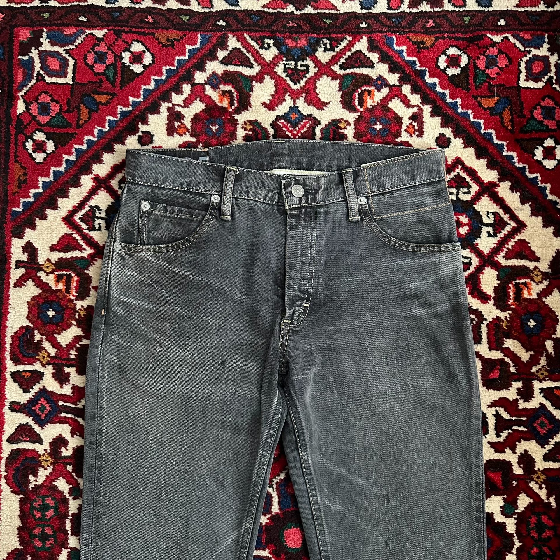 visvim 14aw 09d5 Black Washed Jeans — detail