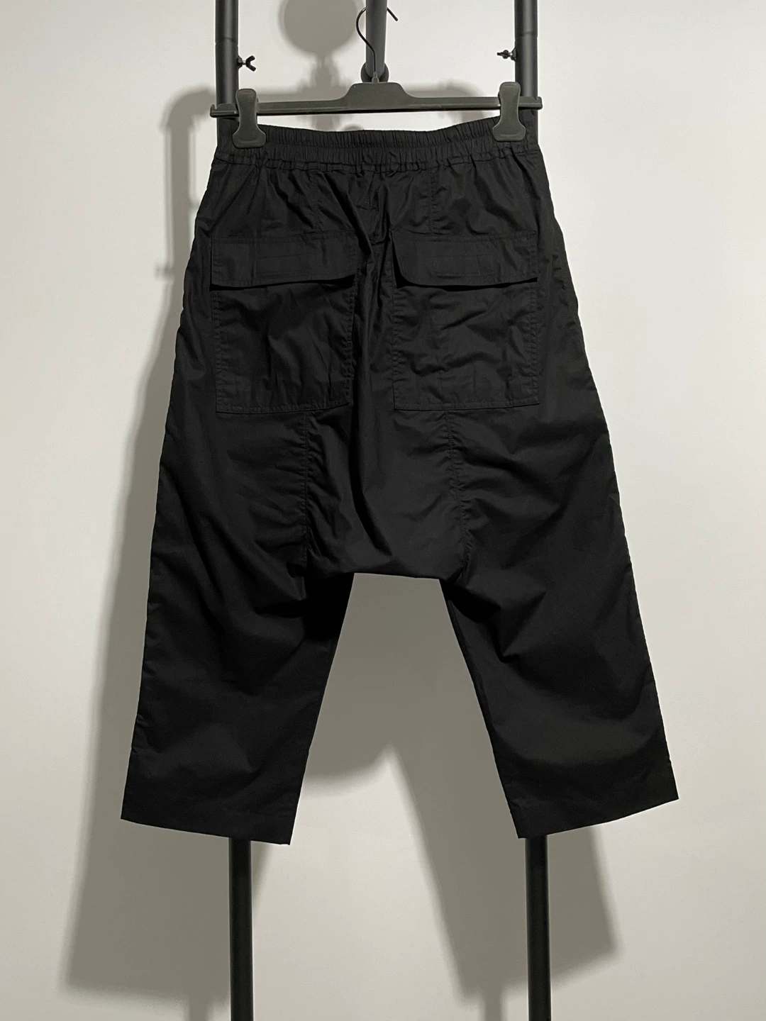 Rick Owens Black Cropped Pants — front