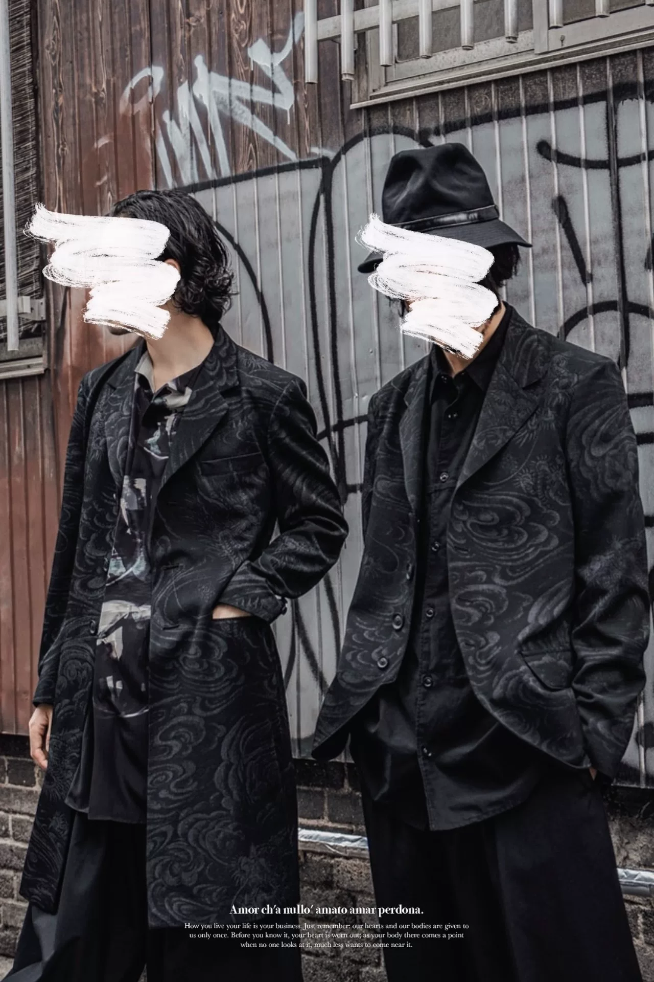 Yohji Yamamoto Dragon Print Suit 2022AW — back