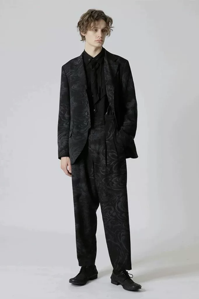 Yohji Yamamoto Dragon Print Suit 2022AW — detail