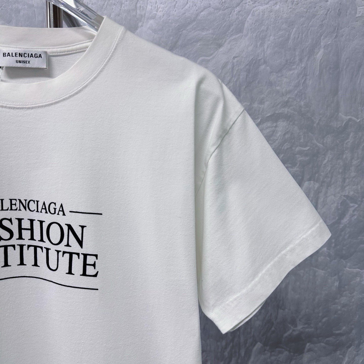 Balenciaga Letter Print Short Sleeve Tee — detail