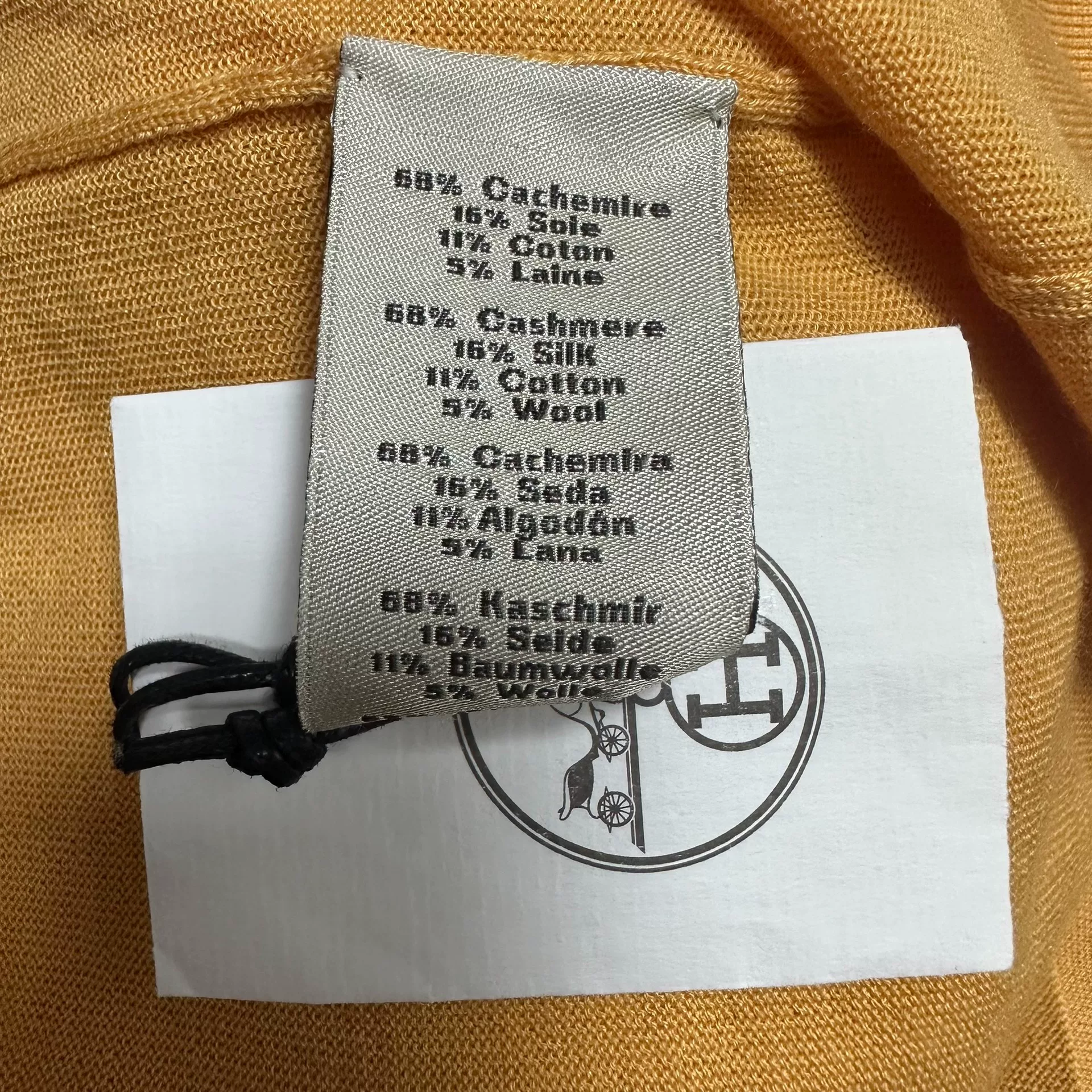 Hermes Turtleneck Short-Sleeve Stripe Top — back