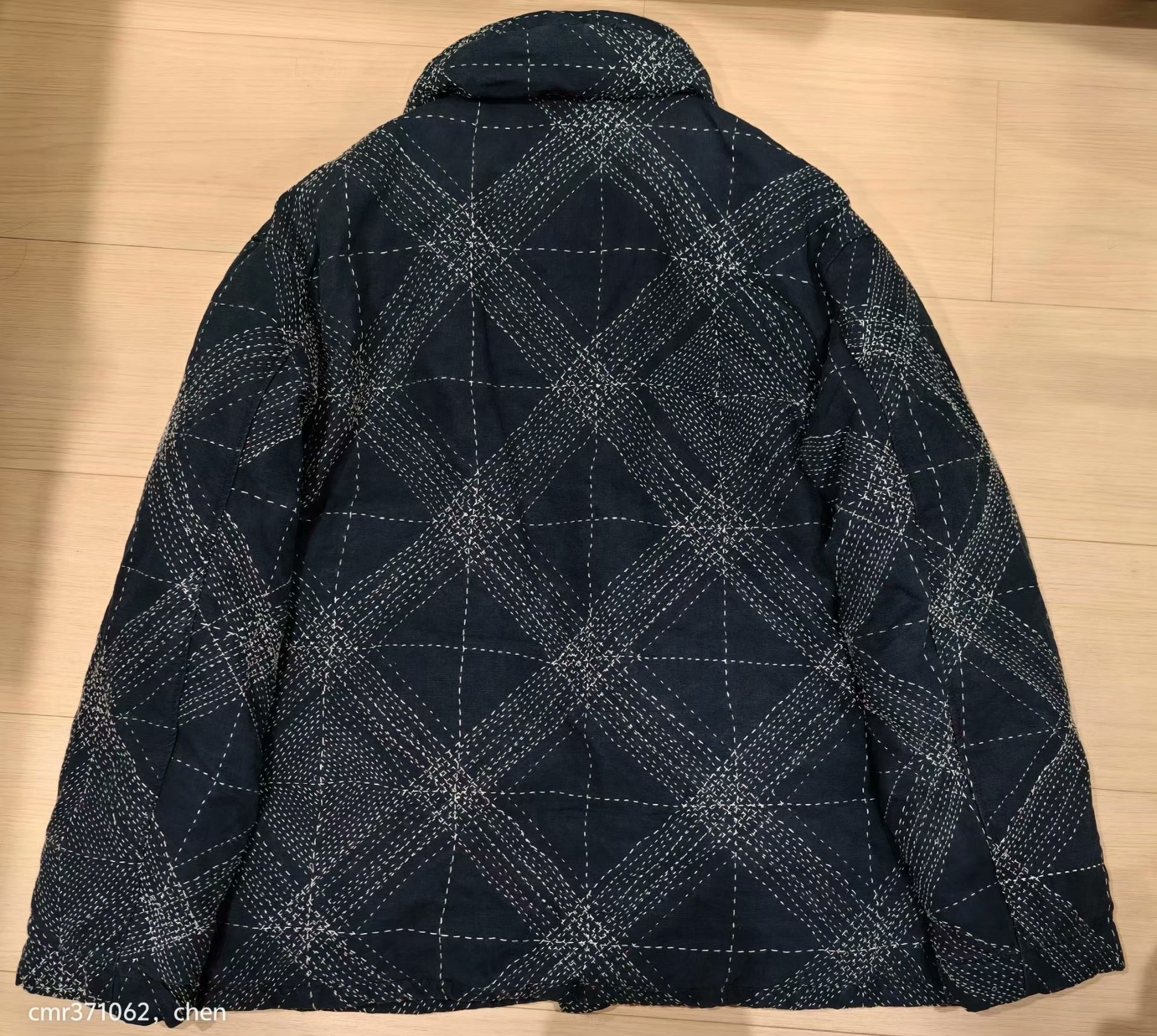 VISVIM Neverland Sashiko Down Jacket — label