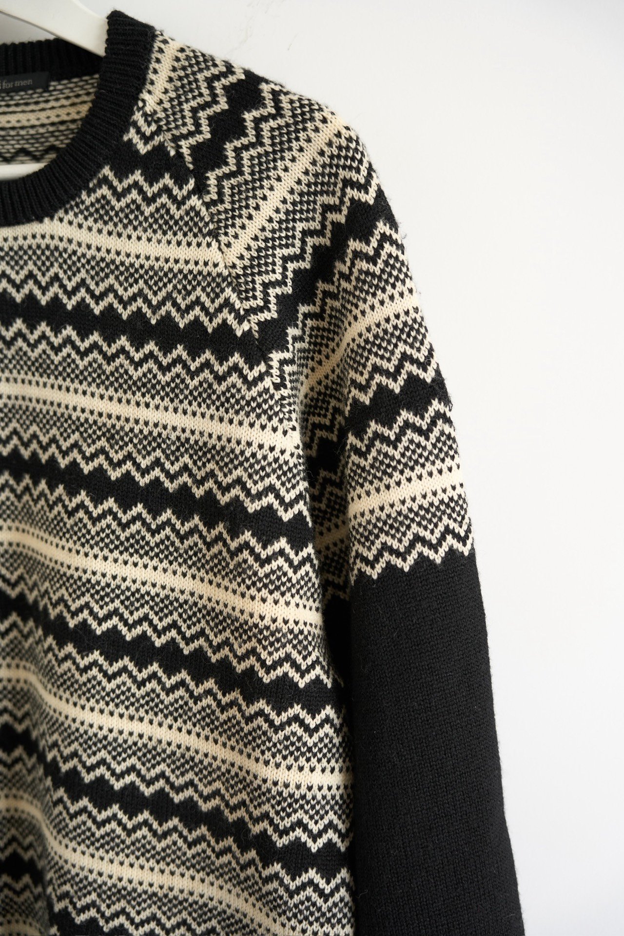 Yohji Yamamoto 90s Fair Isle Sweater — back