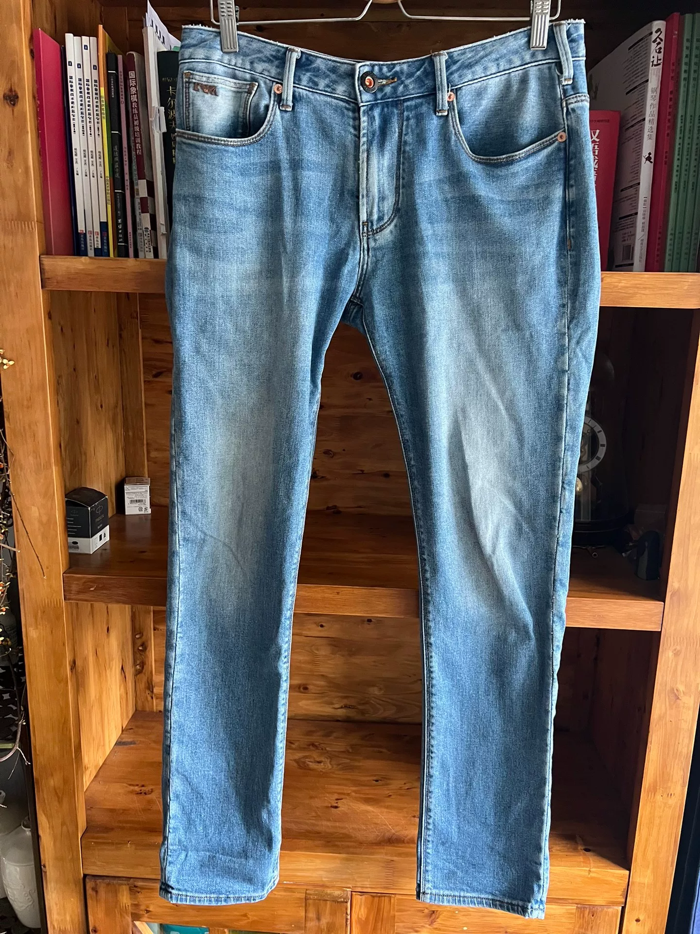 Emporio Armani Washed Aged Jeans
