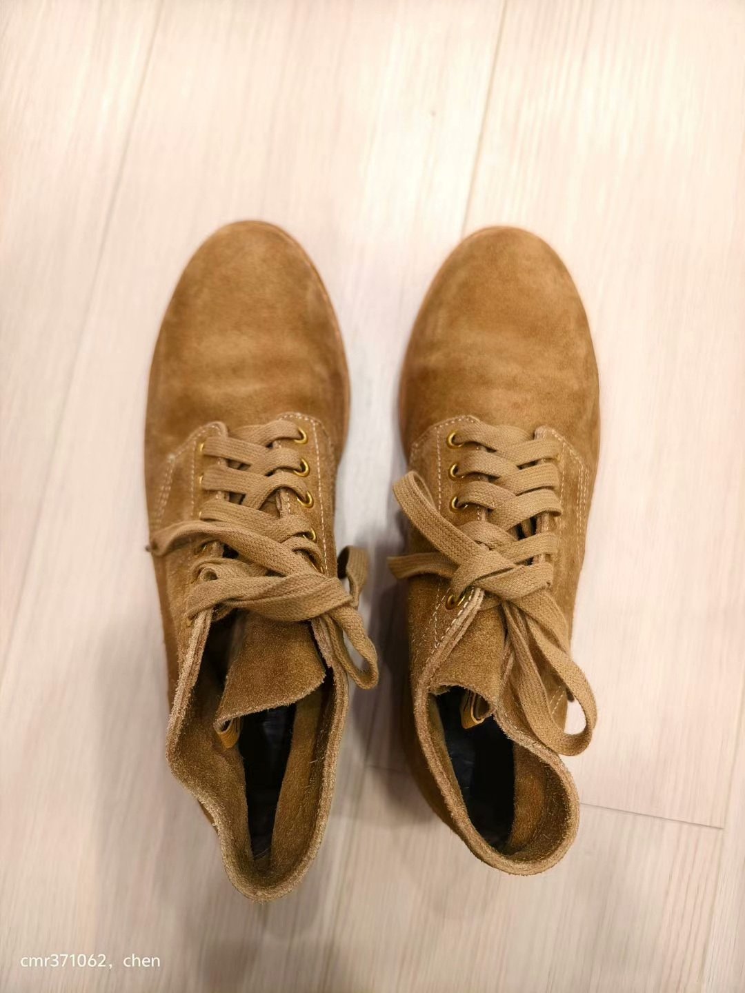 visvim 17AW Brigadier Mid-Folk Veg Suede Boots — detail