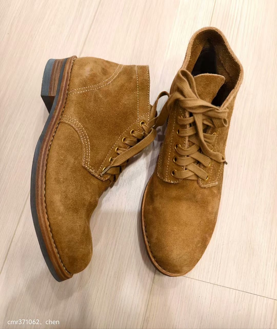 visvim 17AW Brigadier Mid-Folk Veg Suede Boots — back