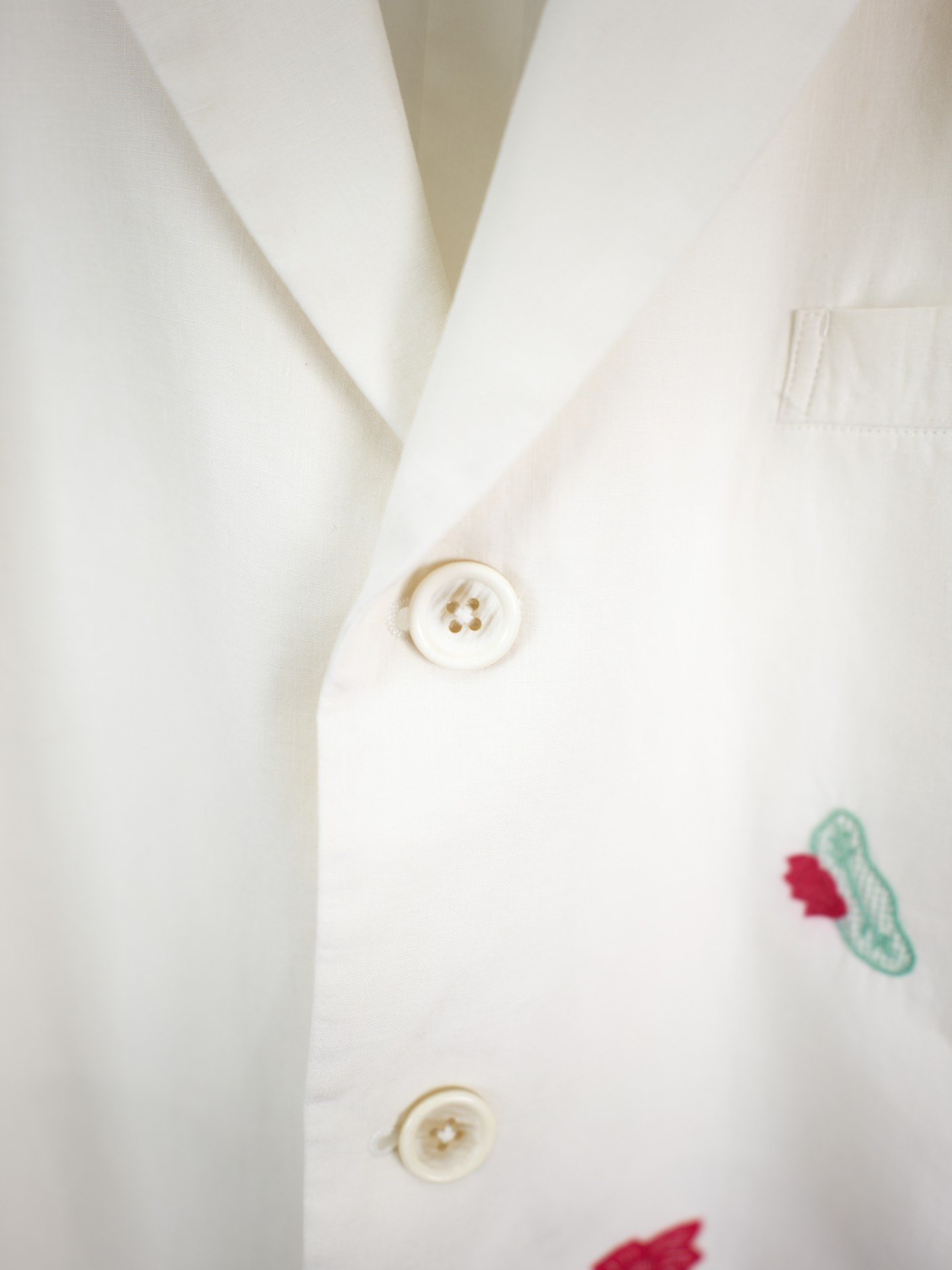 Yohji Yamamoto 98SS Floral Linen Blazer — label