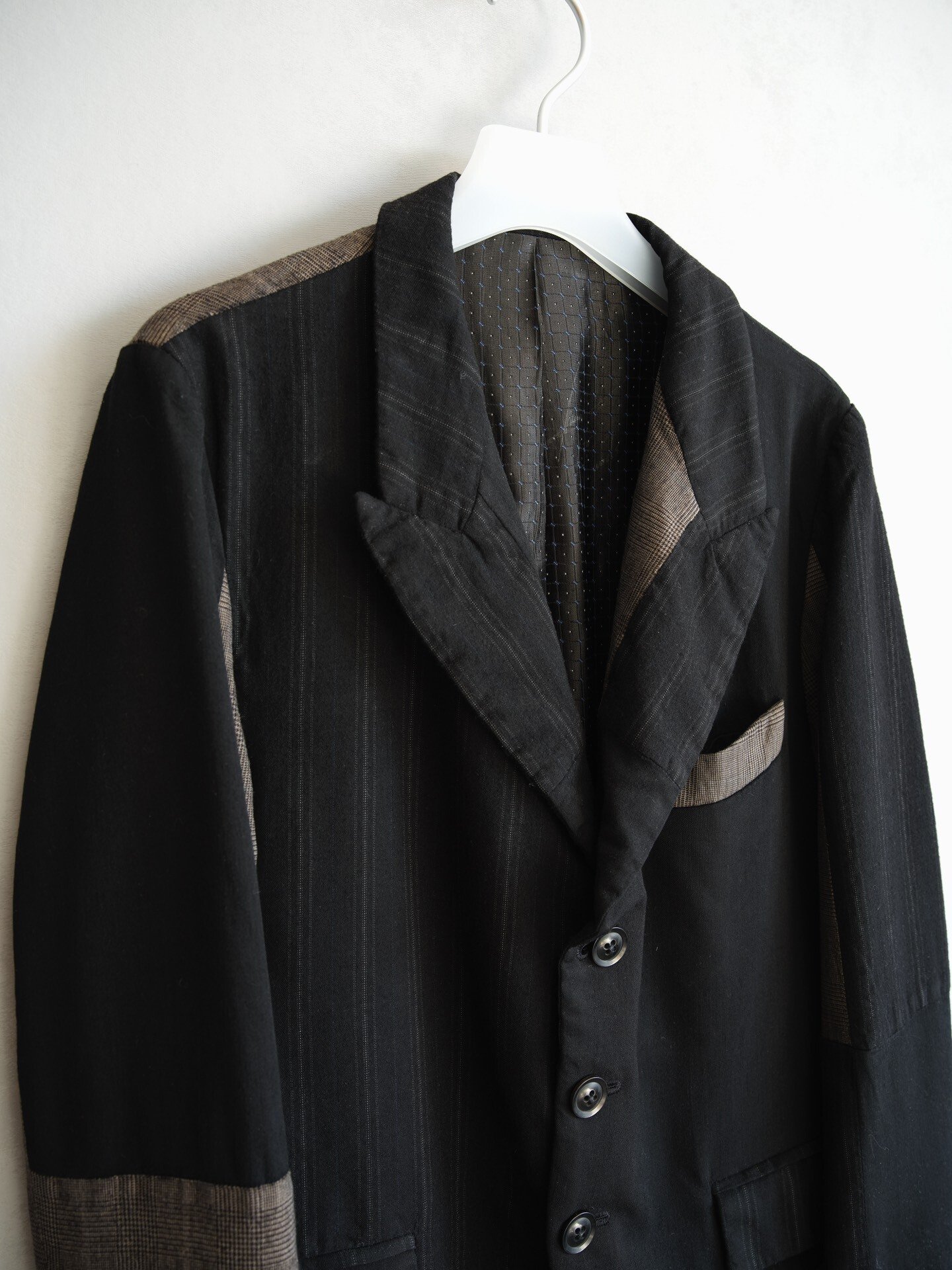 Geoffrey b.small Plaid Suit Jacket — back