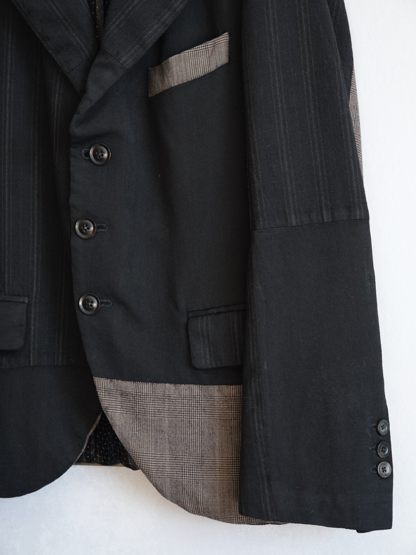 Geoffrey b.small Plaid Suit Jacket — label