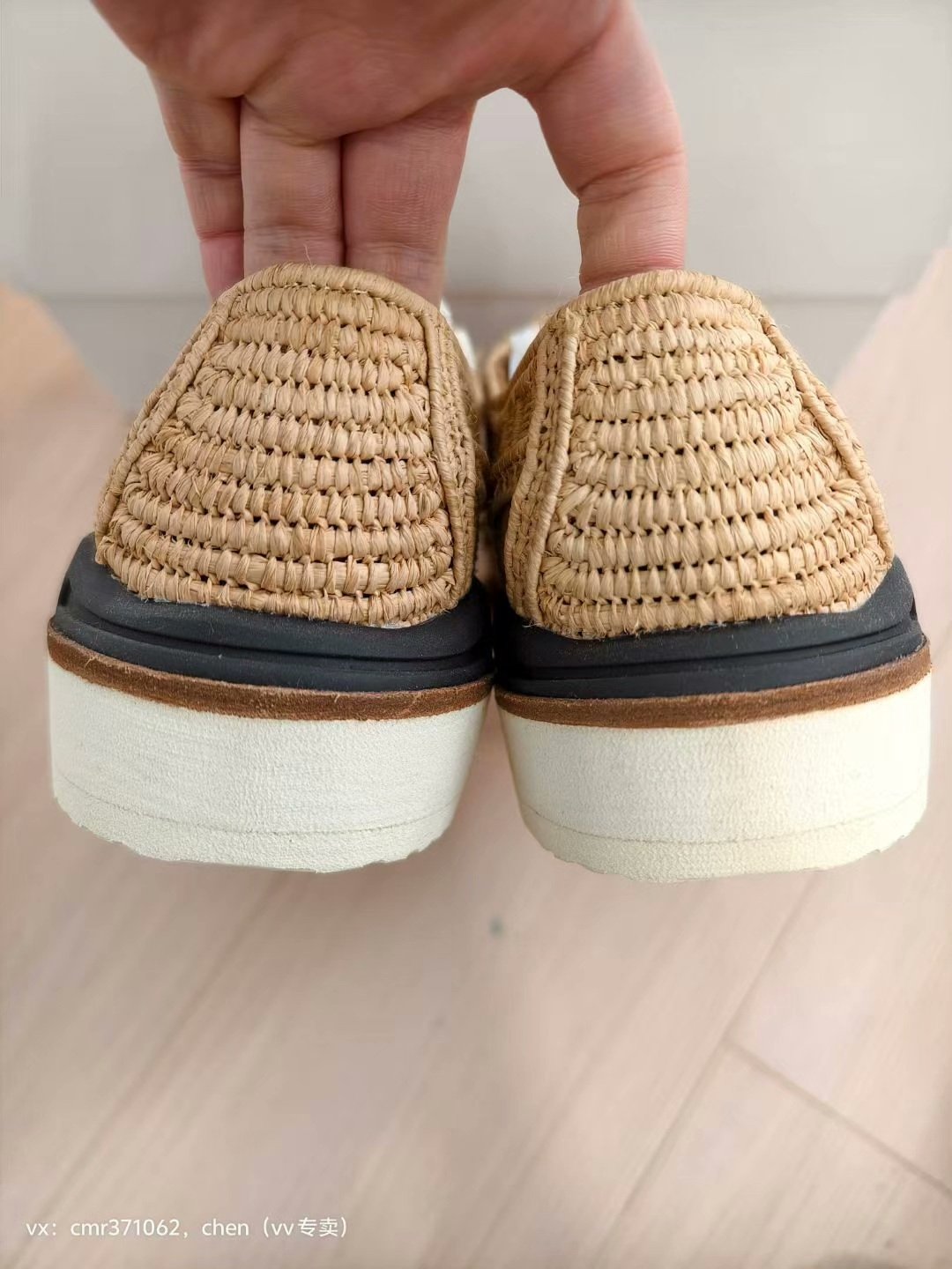visvim 16ss Patrician Raffia Folk — label