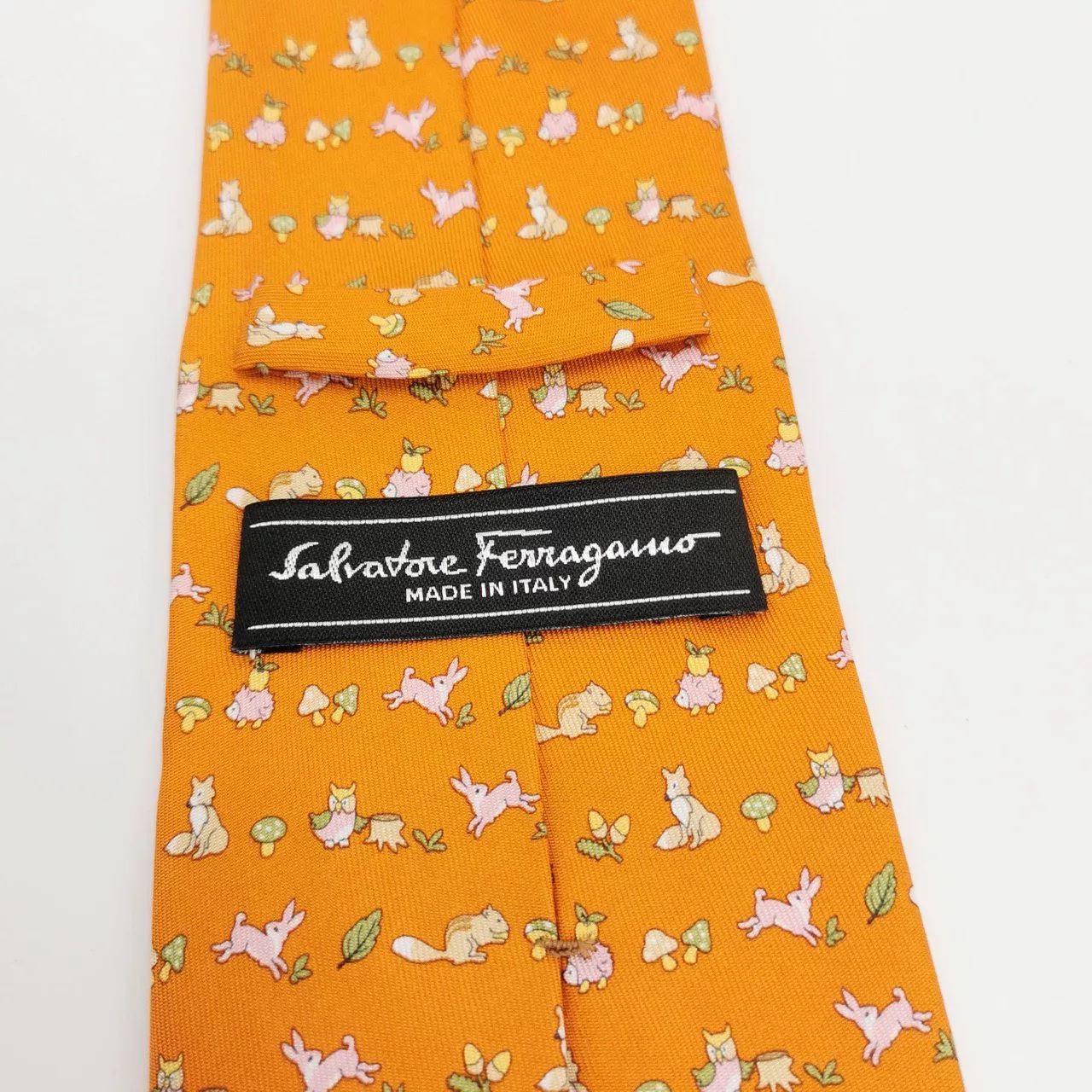 Red Ferragamo Tie Accessory — back
