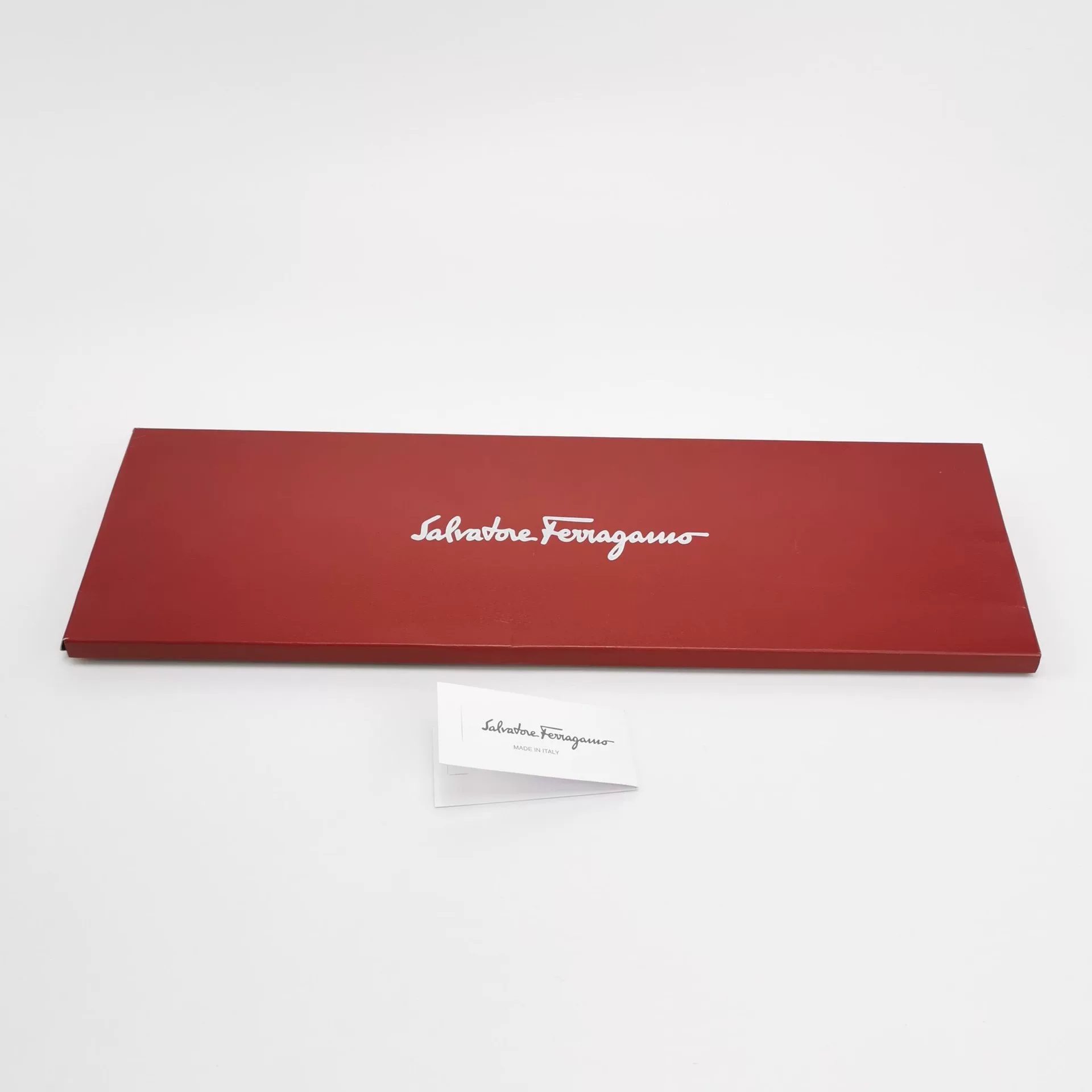 Red Ferragamo Tie Accessory