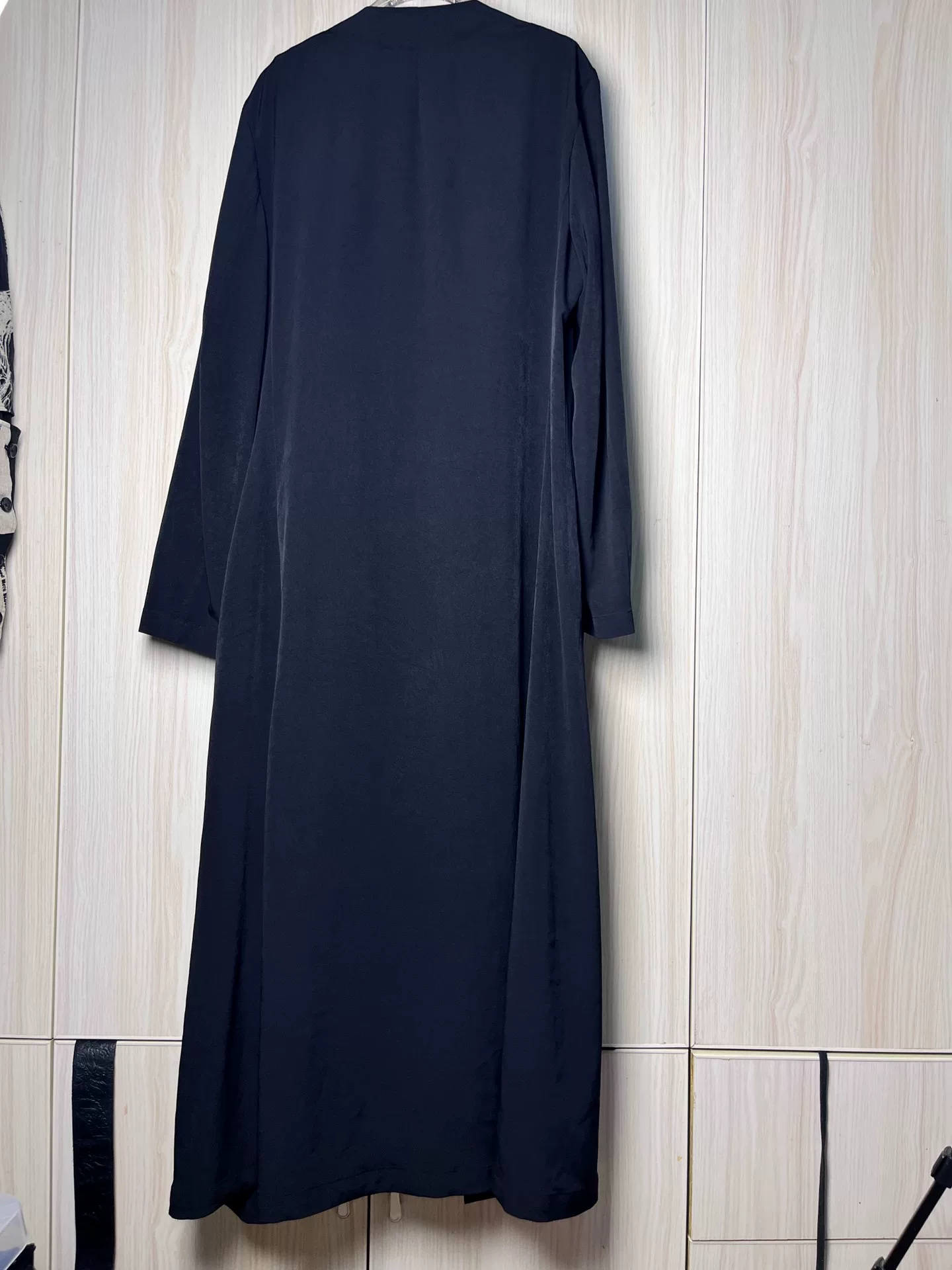 Yohji Yamamoto Black Double-Breasted Coat — back