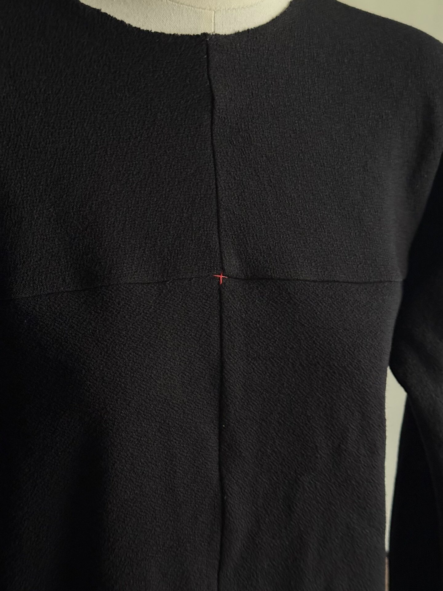 m.a+ Cross Seam Knit Top — detail
