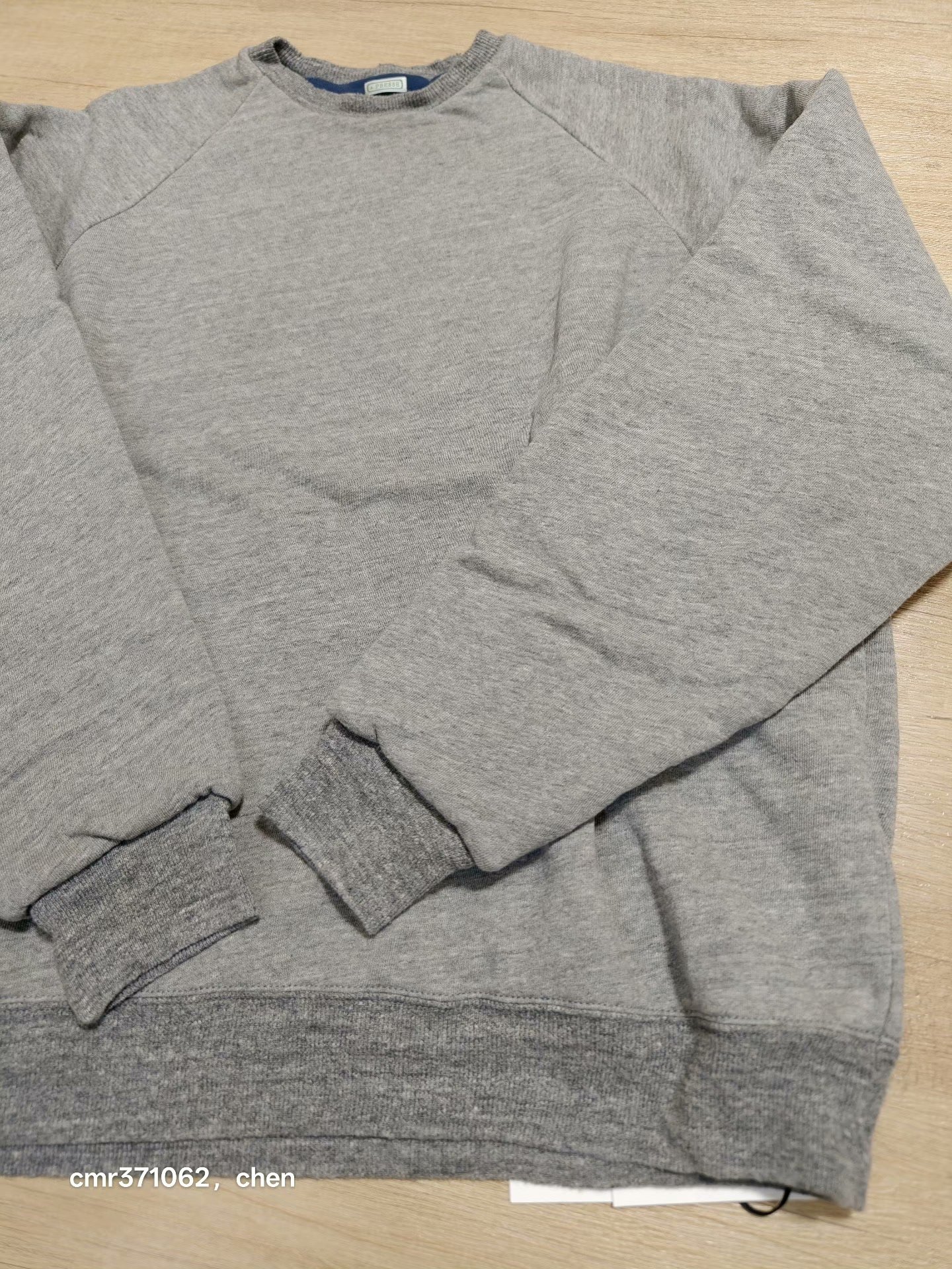 A.PRESSE 26SS Vintage Reversible Sweatshirt — back