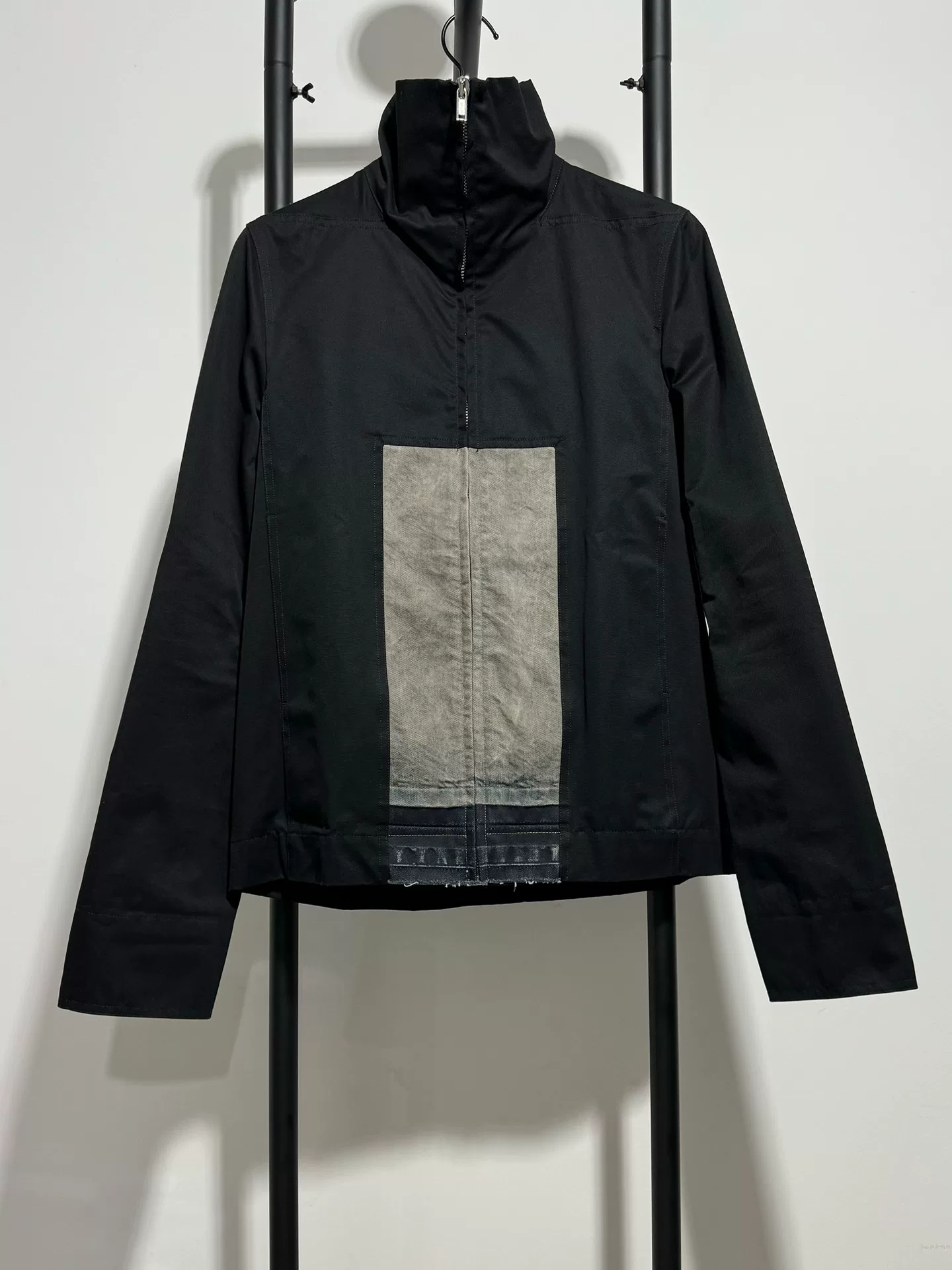 Rick Owens Black High Collar Jacket