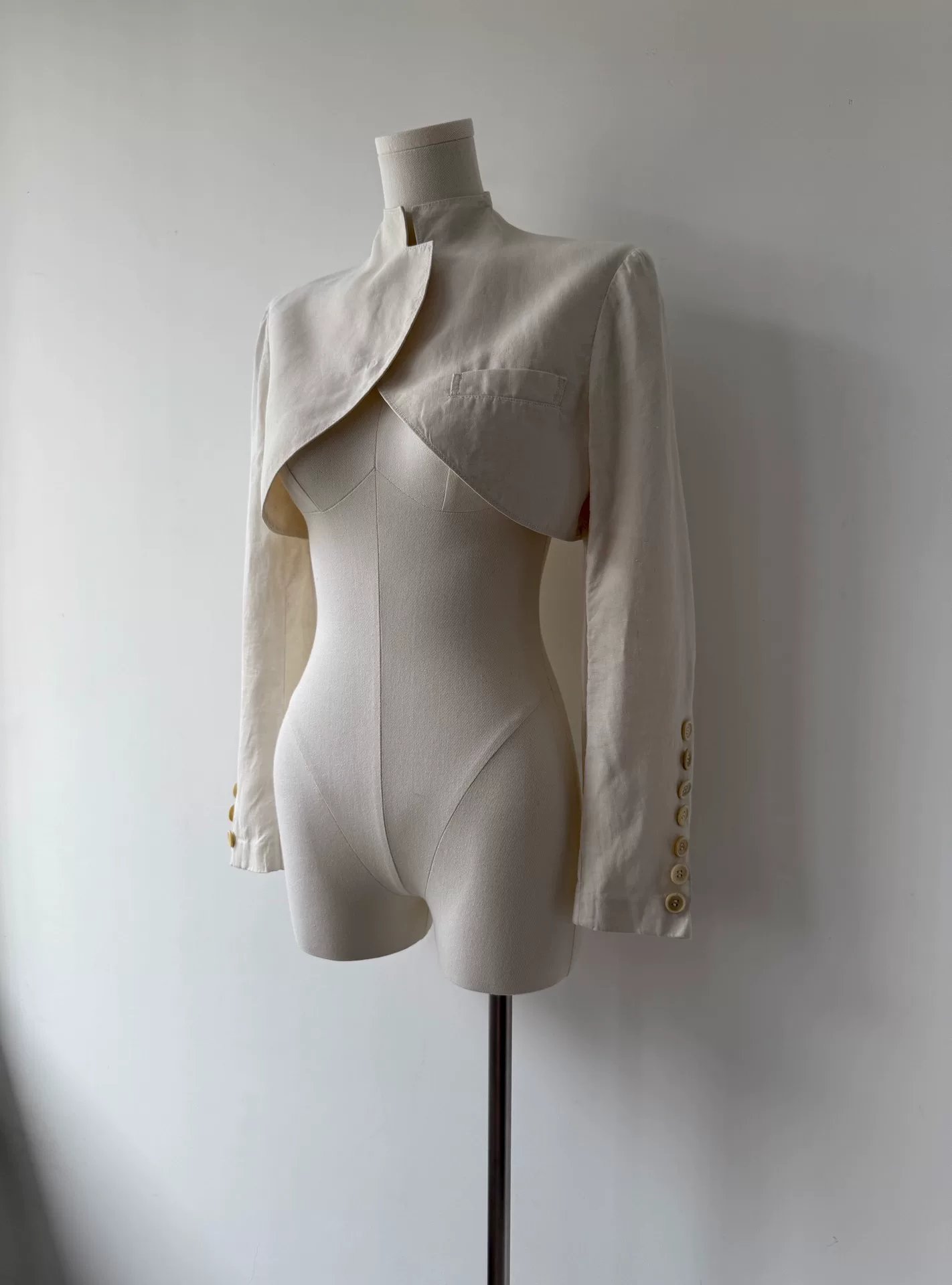 Yohji Yamamoto Y's 15AW Linen Jacket — label