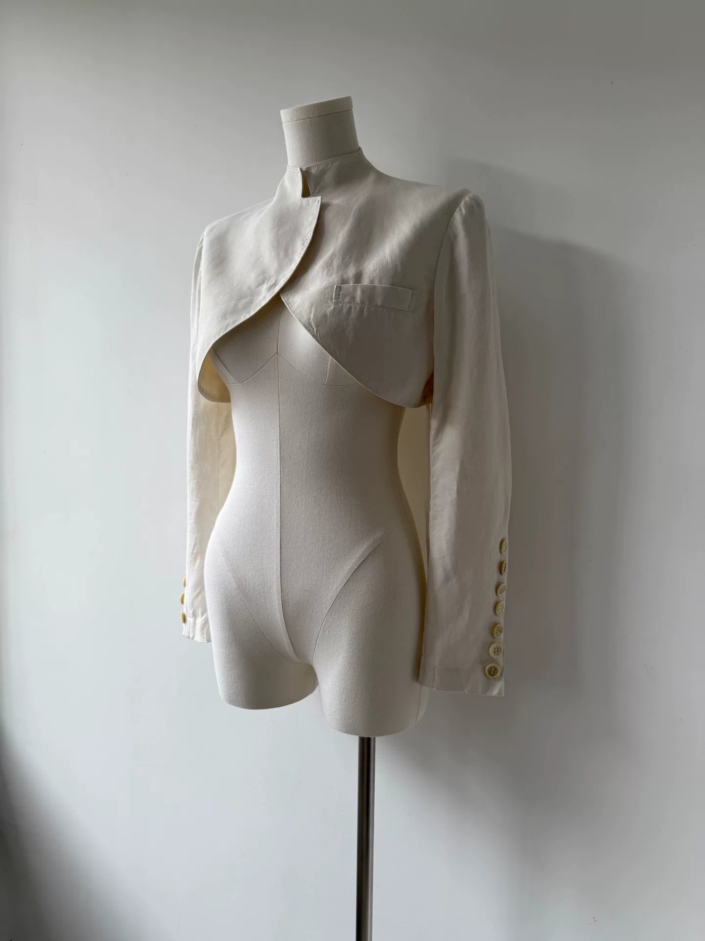 Yohji Yamamoto Y's 15AW Linen Jacket — back