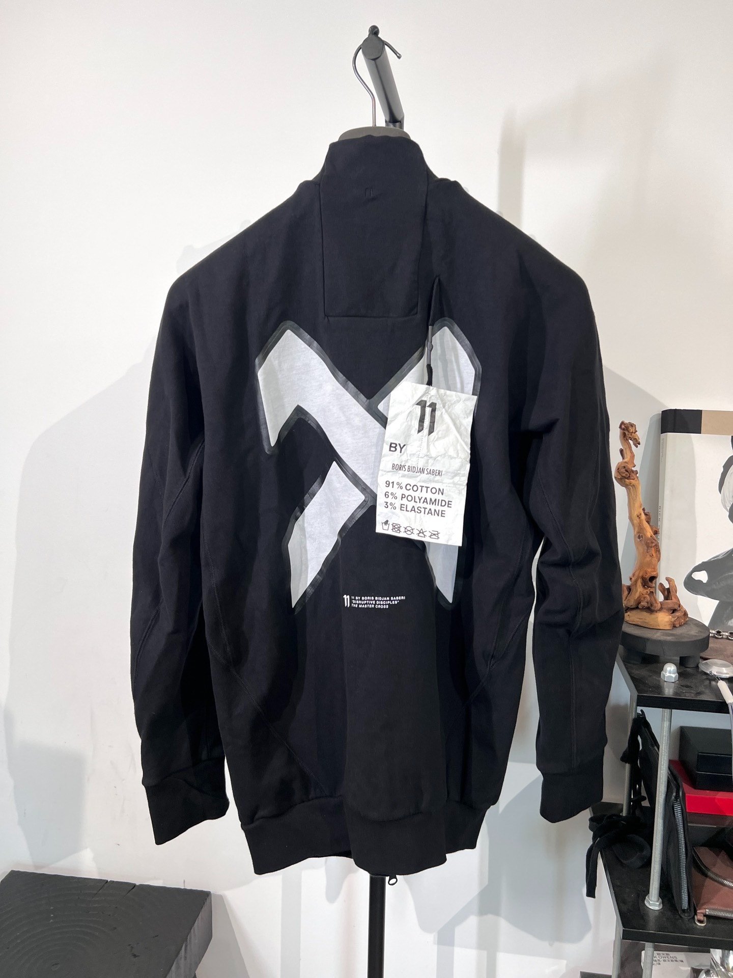 Boris Bidjan Saberi Stand-Collar Zip Jacket — front