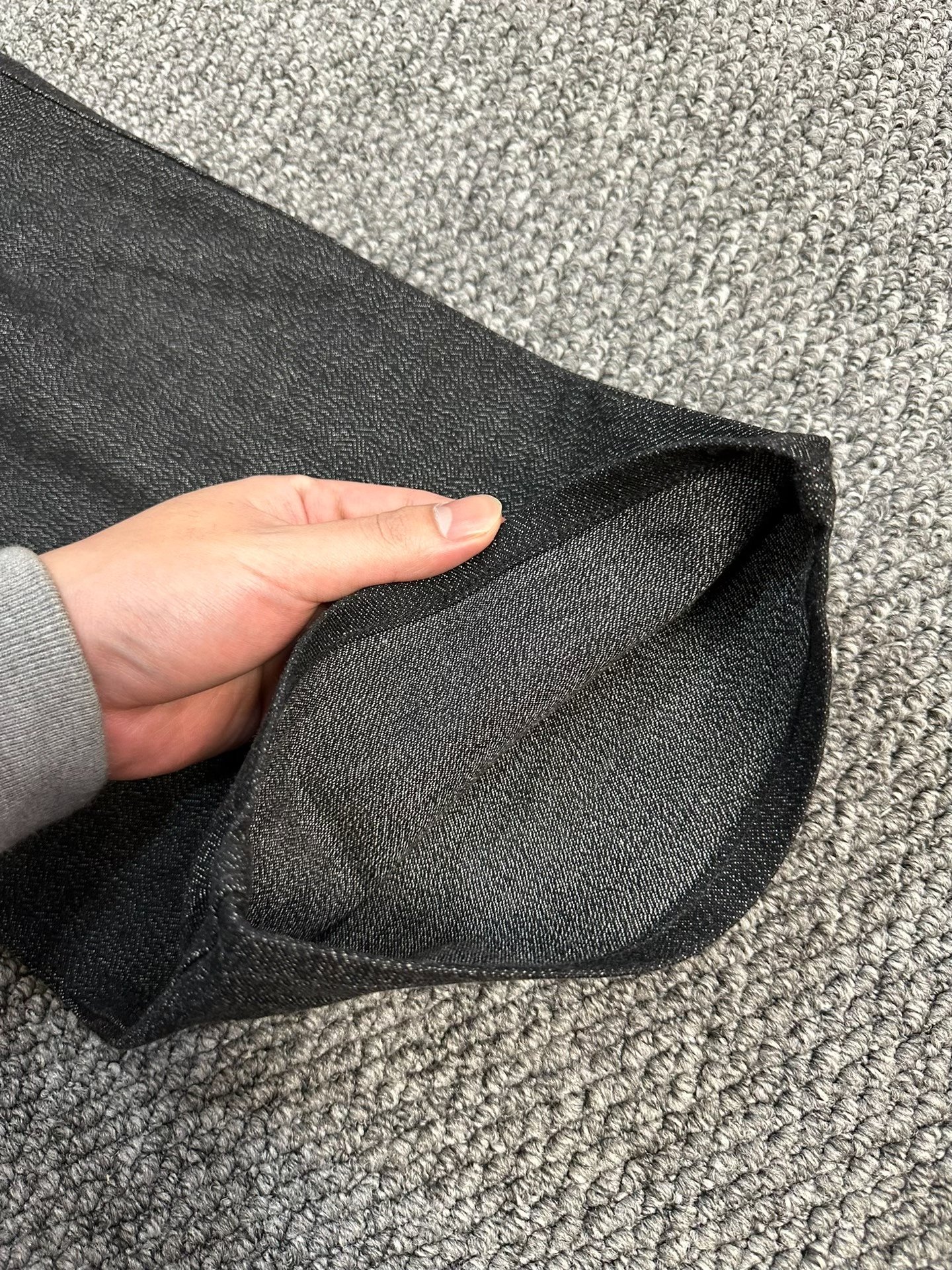 visvim Hakama Jeans Black Loose — back