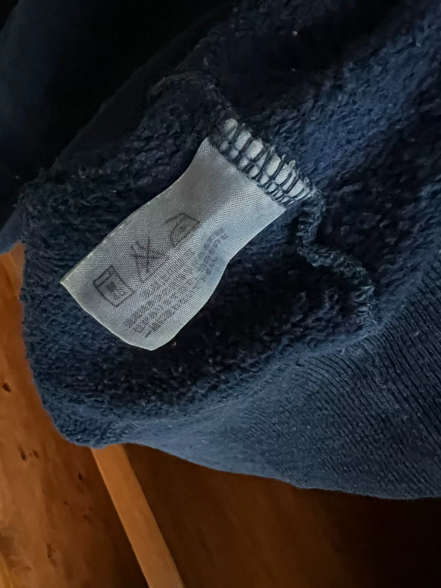 Blue Blue Japanese Indigo Dyed Sweatshirt — label