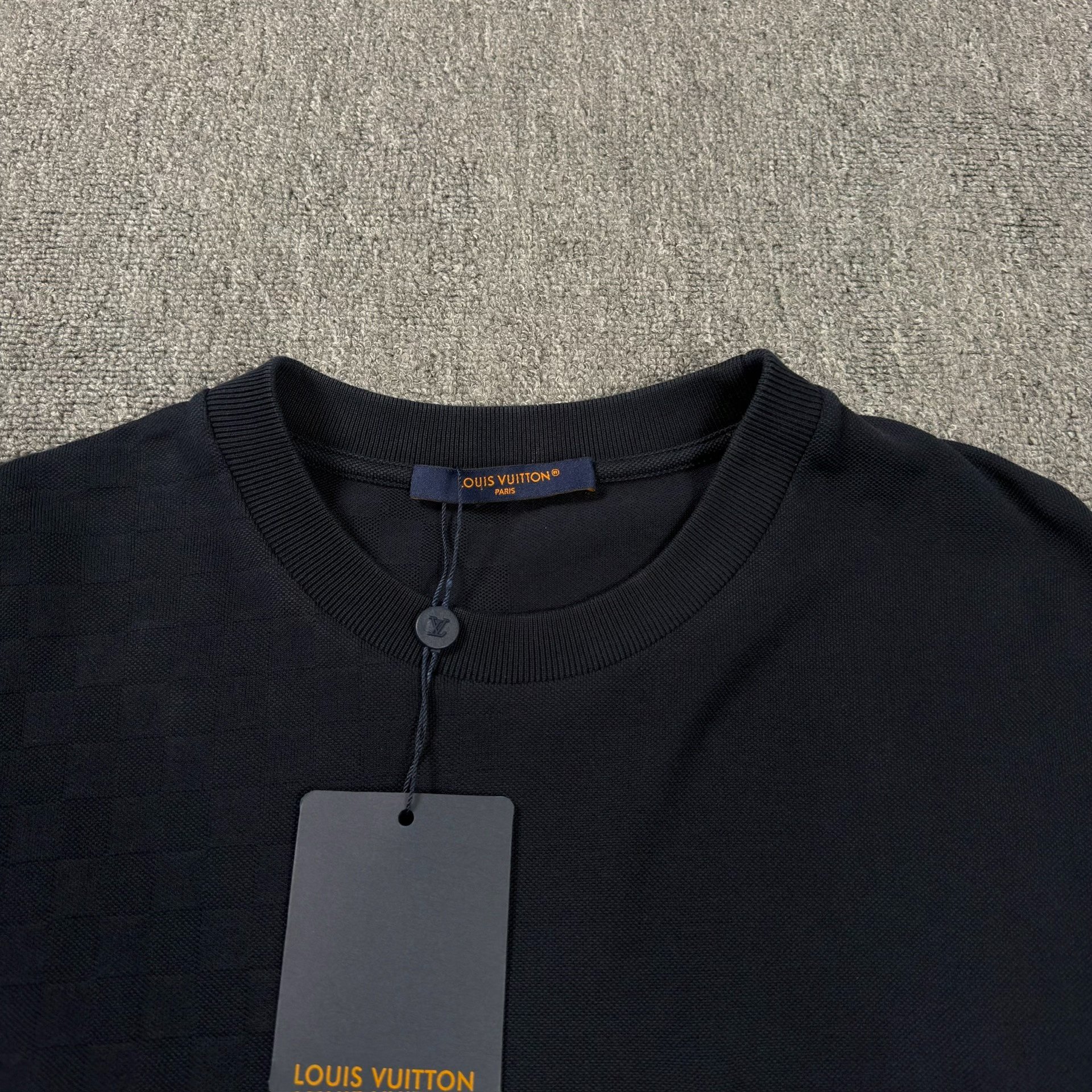 Louis Vuitton Dark Blue Short-Sleeve Shirt — detail