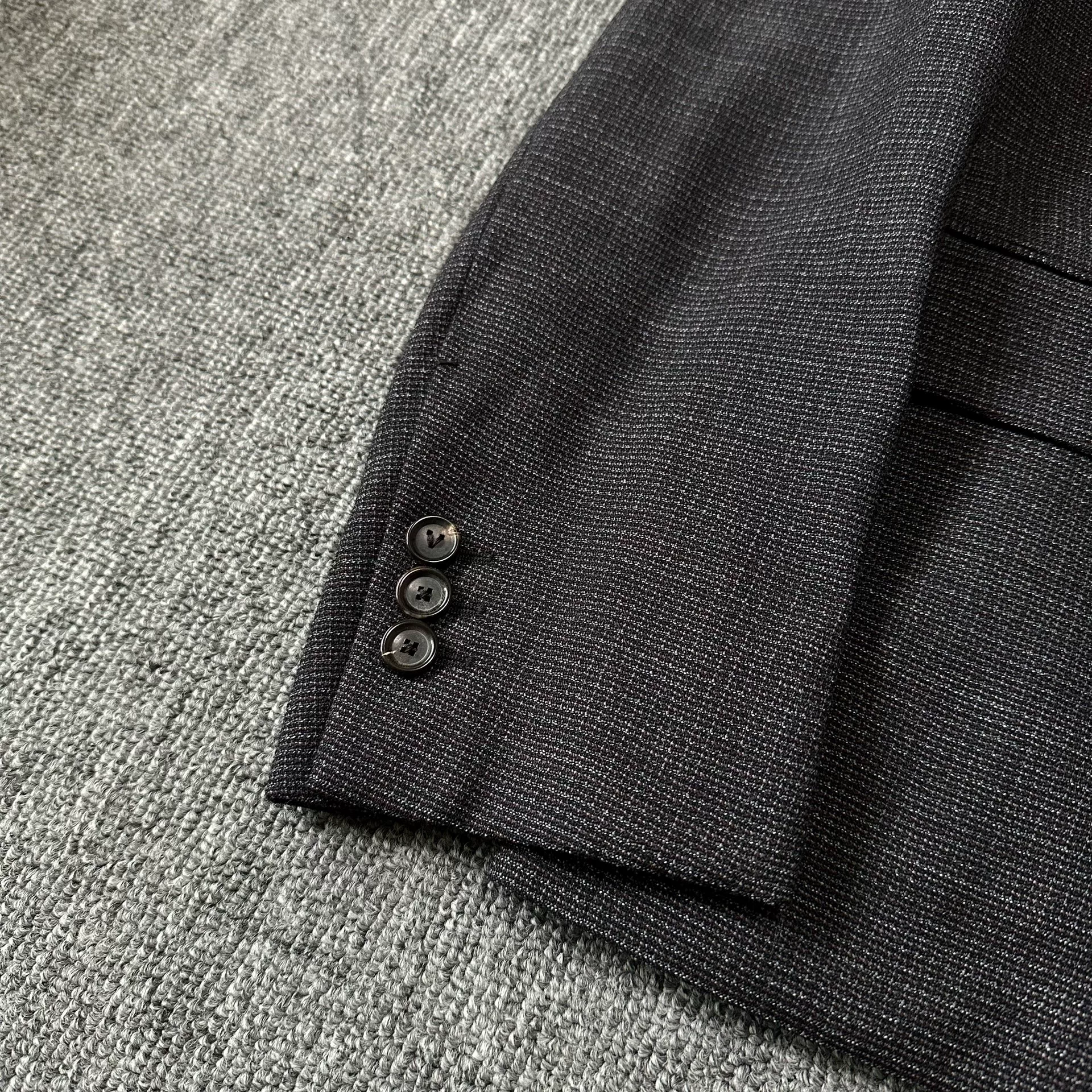 Louis Vuitton Multicolor Wool Knit Suit — detail