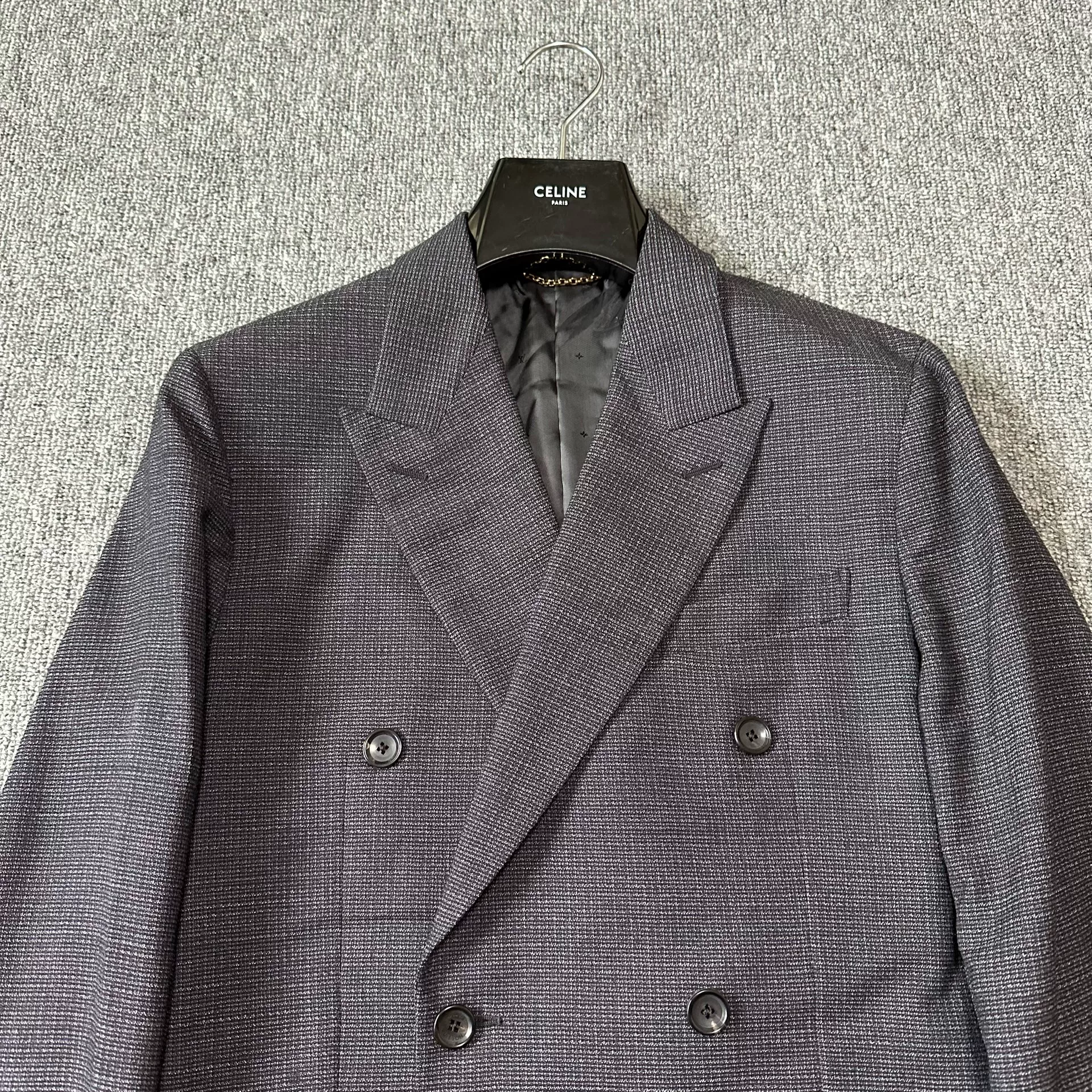 Louis Vuitton Multicolor Wool Knit Suit — front