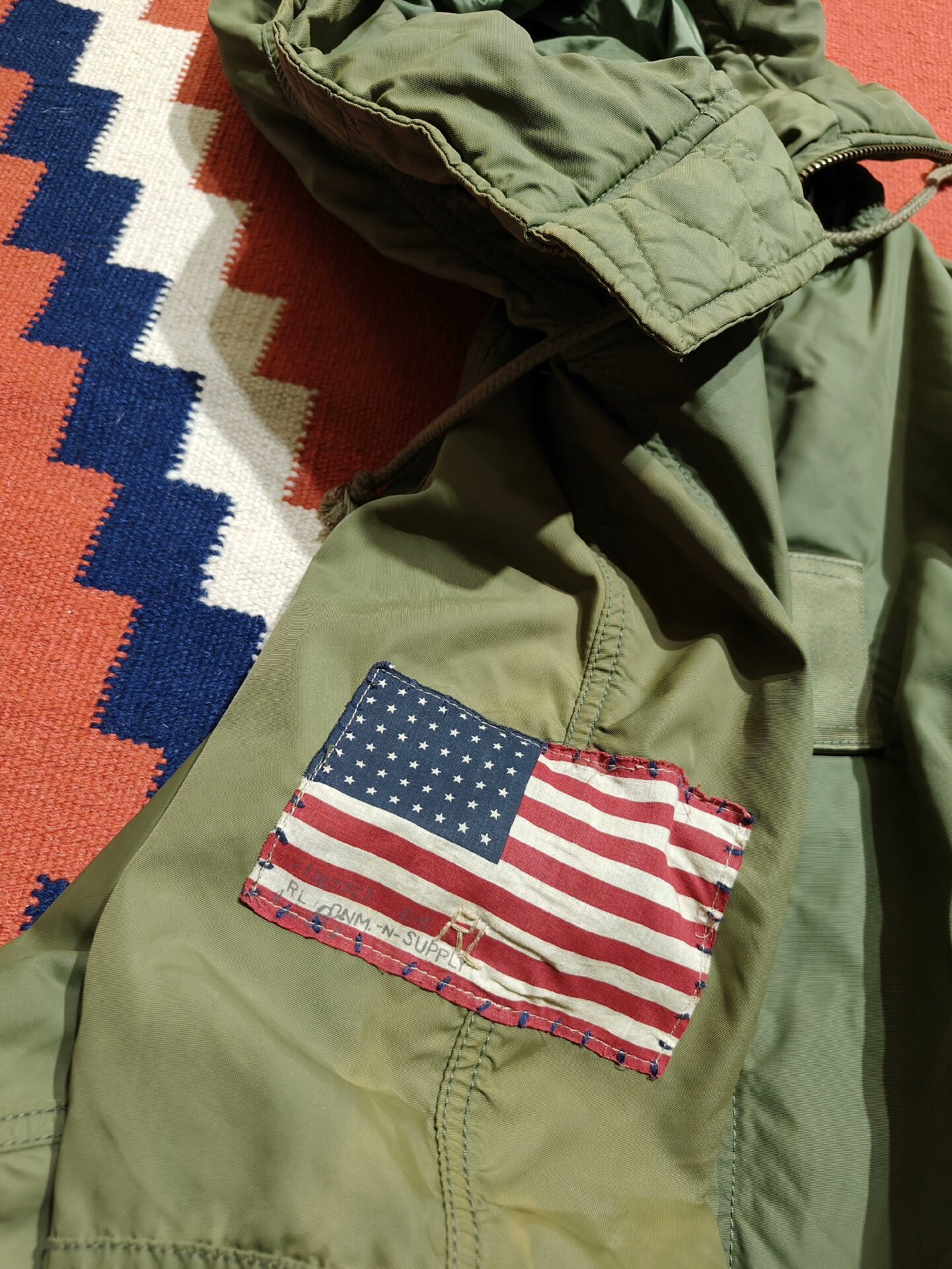 RRL Polo Ralph Lauren N3B Parka — label
