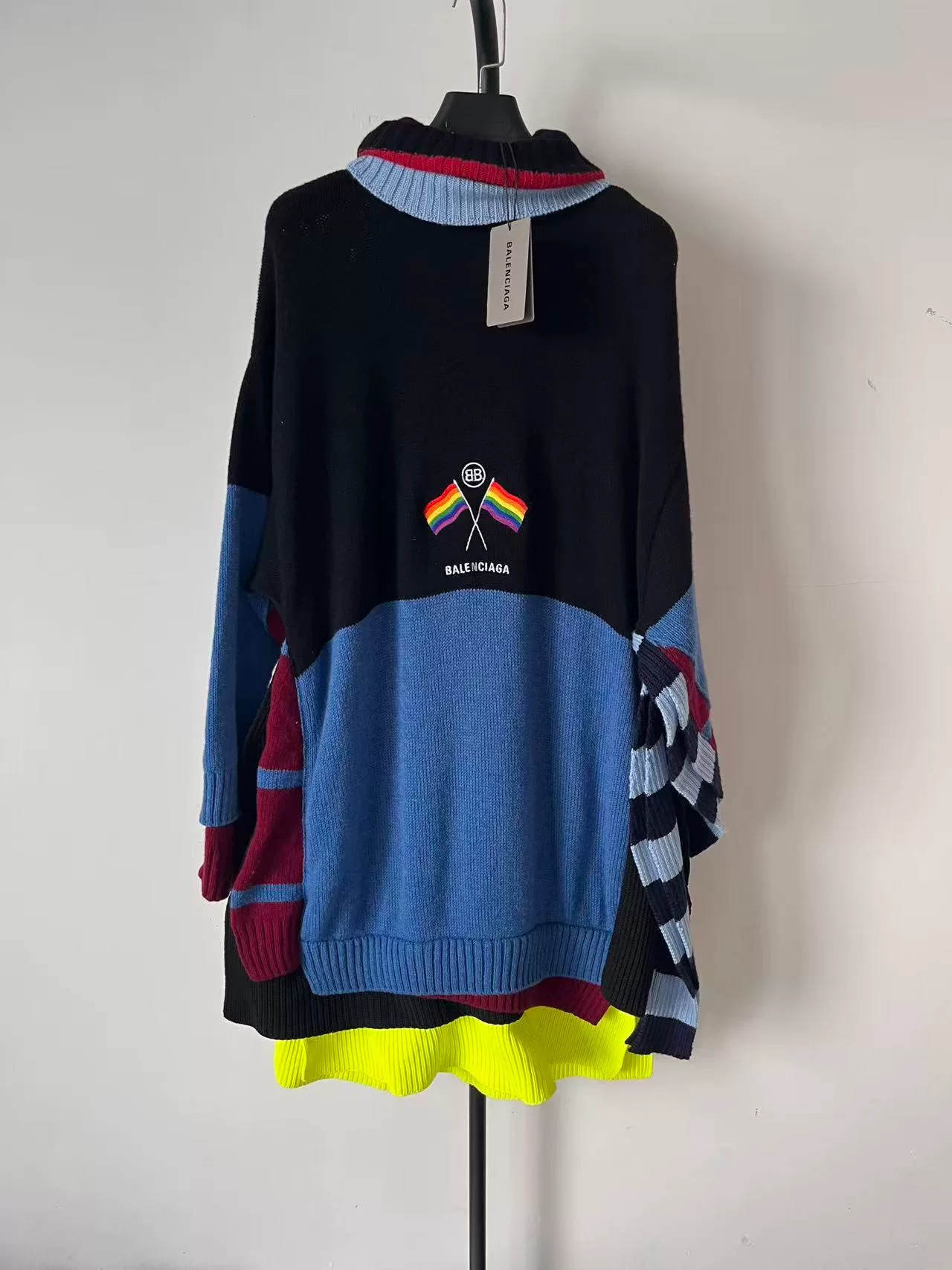 Balenciaga Spliced Turtleneck Sweater