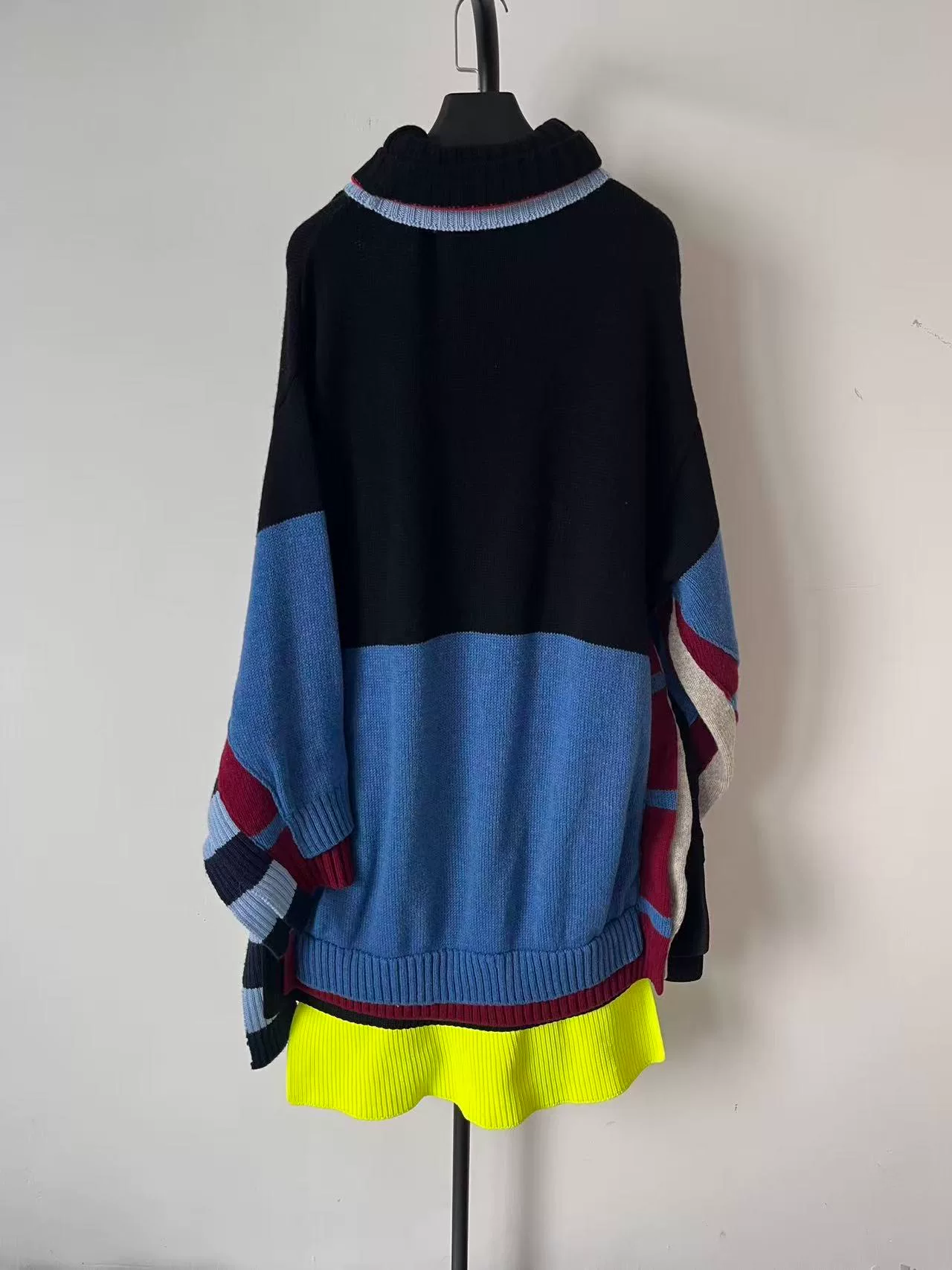 Balenciaga Spliced Turtleneck Sweater — front