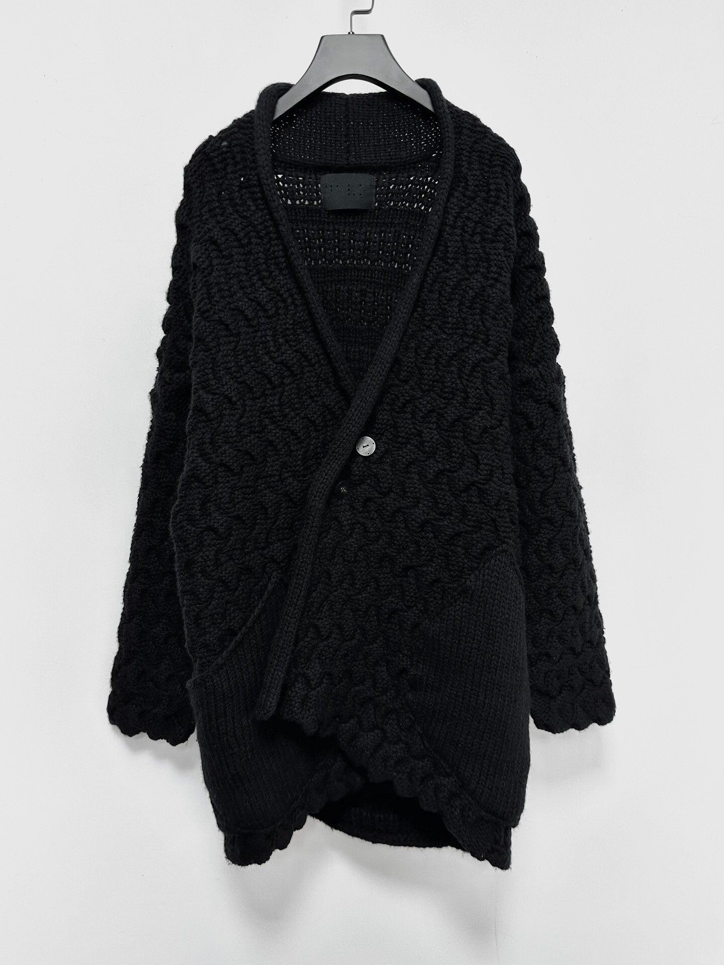DEVOA 25AW Cashmere Hand-Knit Coat