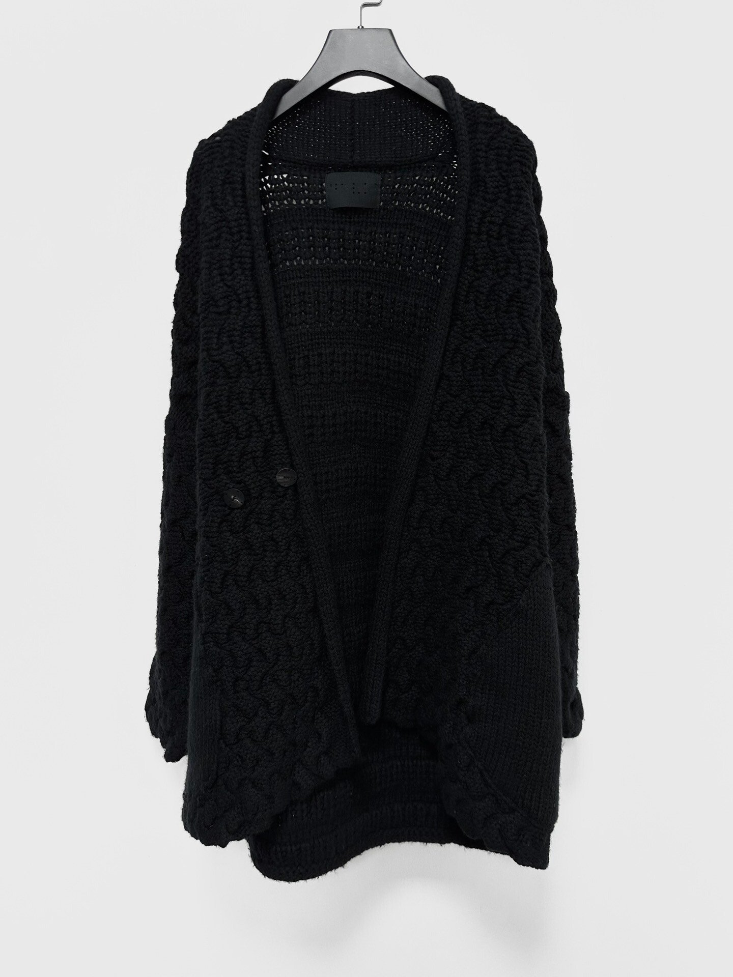 DEVOA 25AW Cashmere Hand-Knit Coat — front