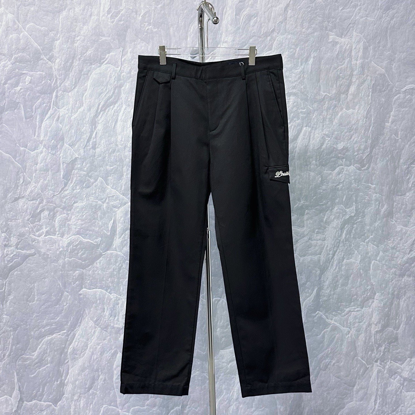 Louis Vuitton FW25 Crystal Logo Denim Pants