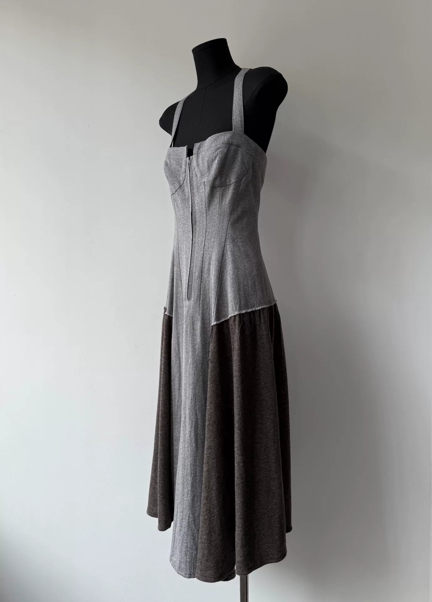Yohji Yamamoto 2010AW Spliced Long Dress — detail