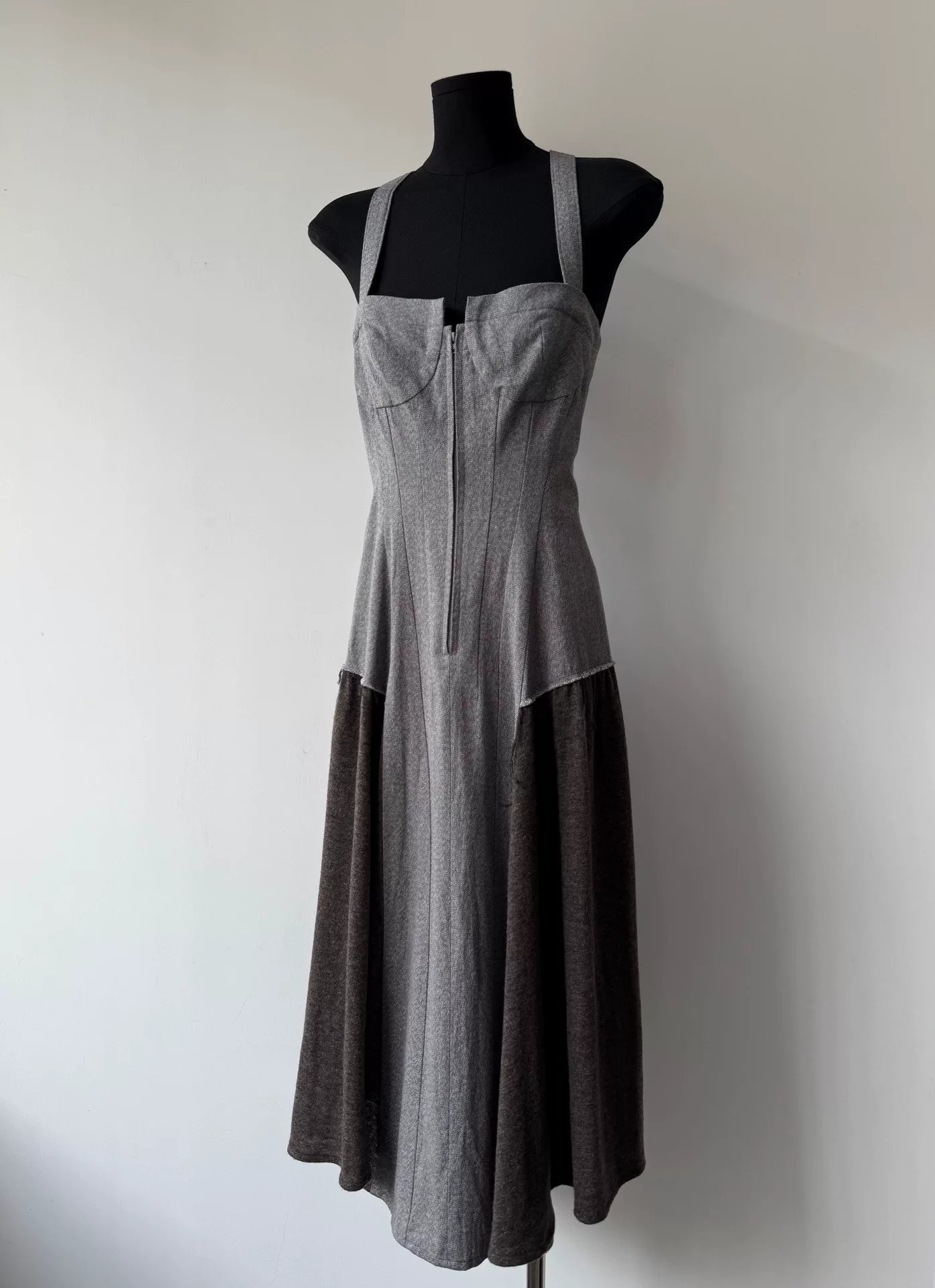 Yohji Yamamoto 2010AW Spliced Long Dress — front