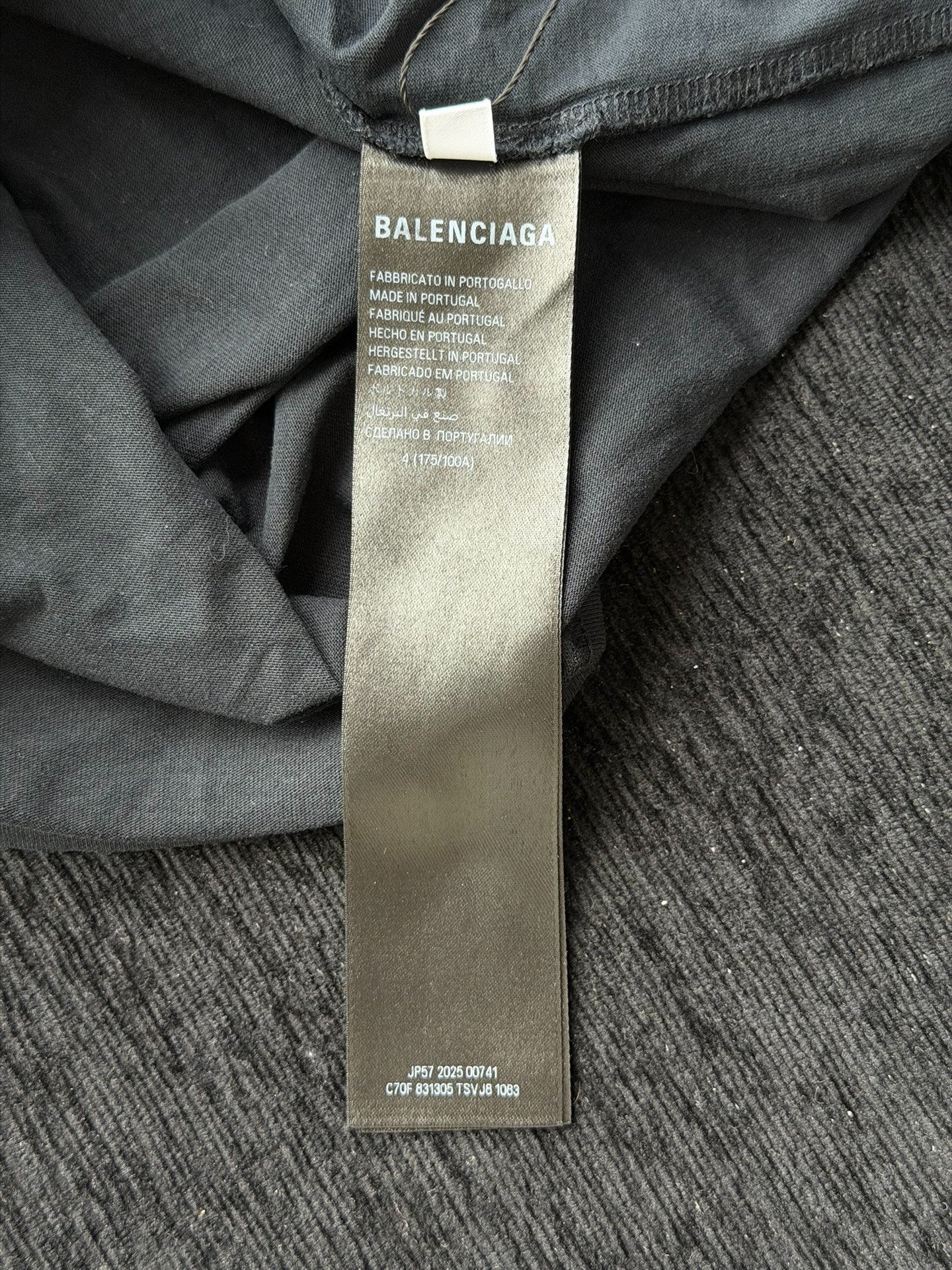 Balenciaga Kardashian Portrait Short-Sleeve T-Shirt — label