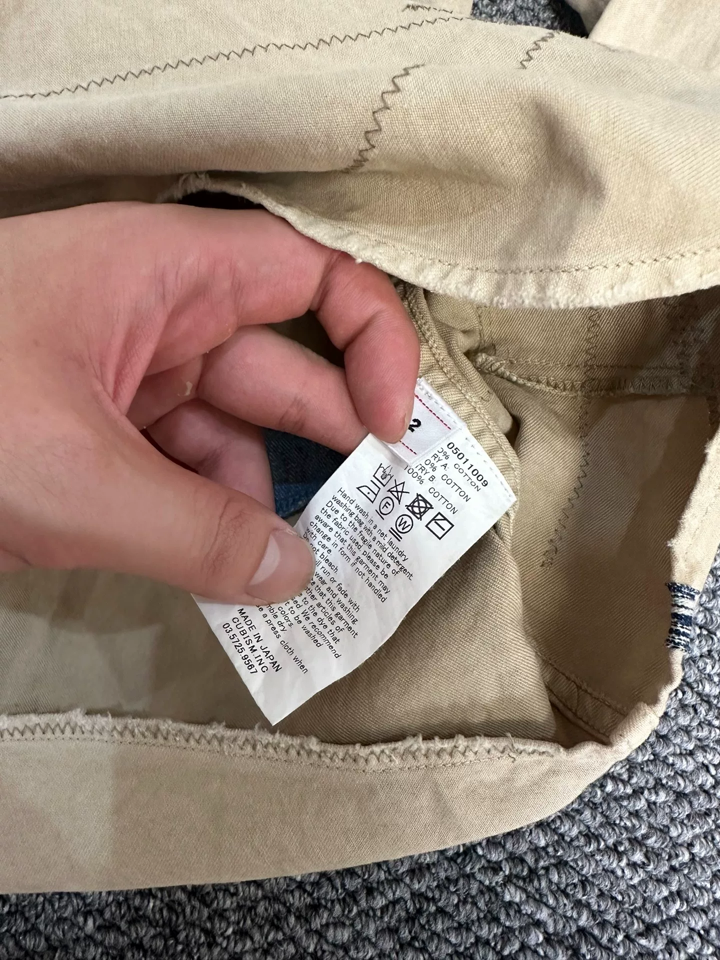 visvim Grand Crash Distressed Shirt — back
