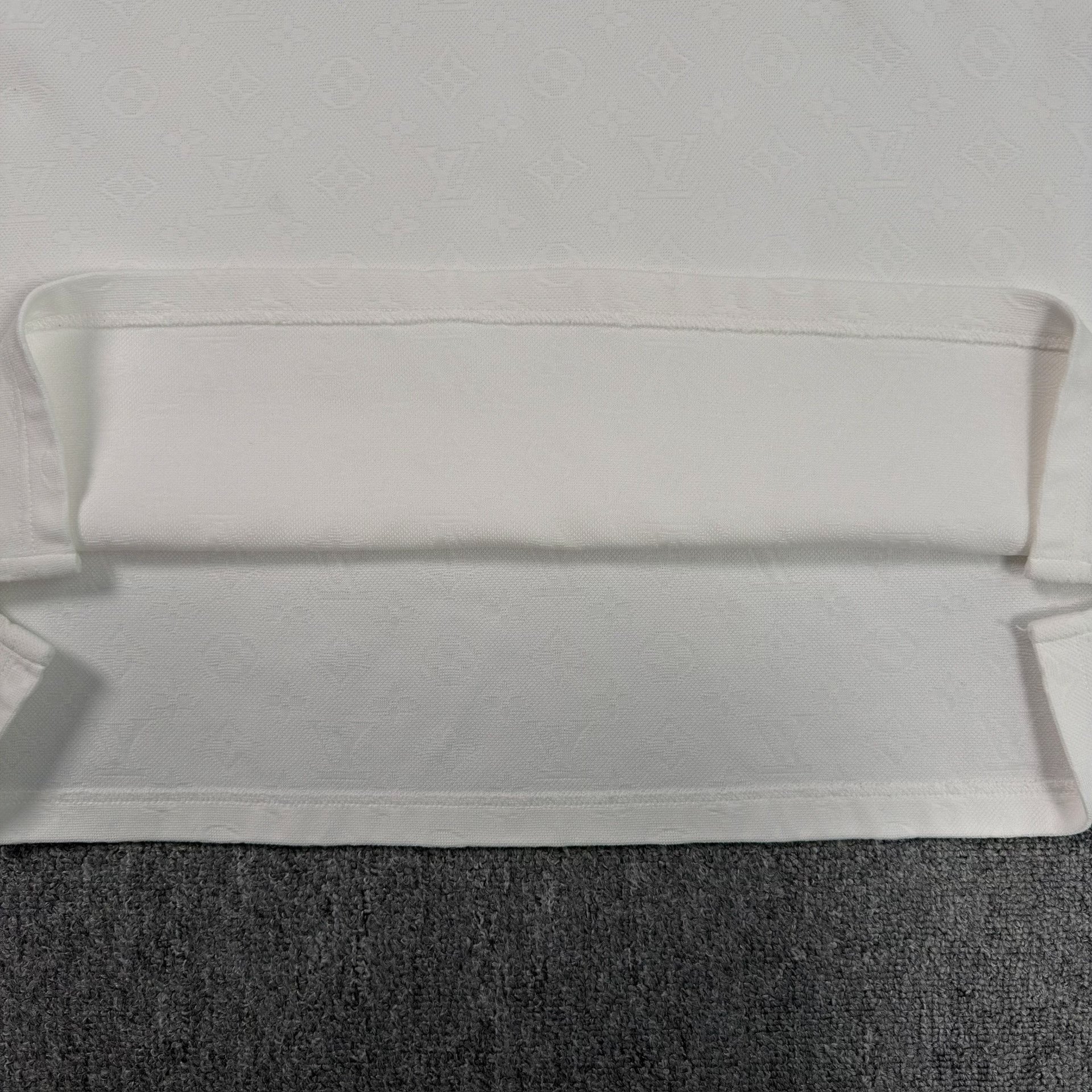 Louis Vuitton White Embossed Pocket T-shirt — label