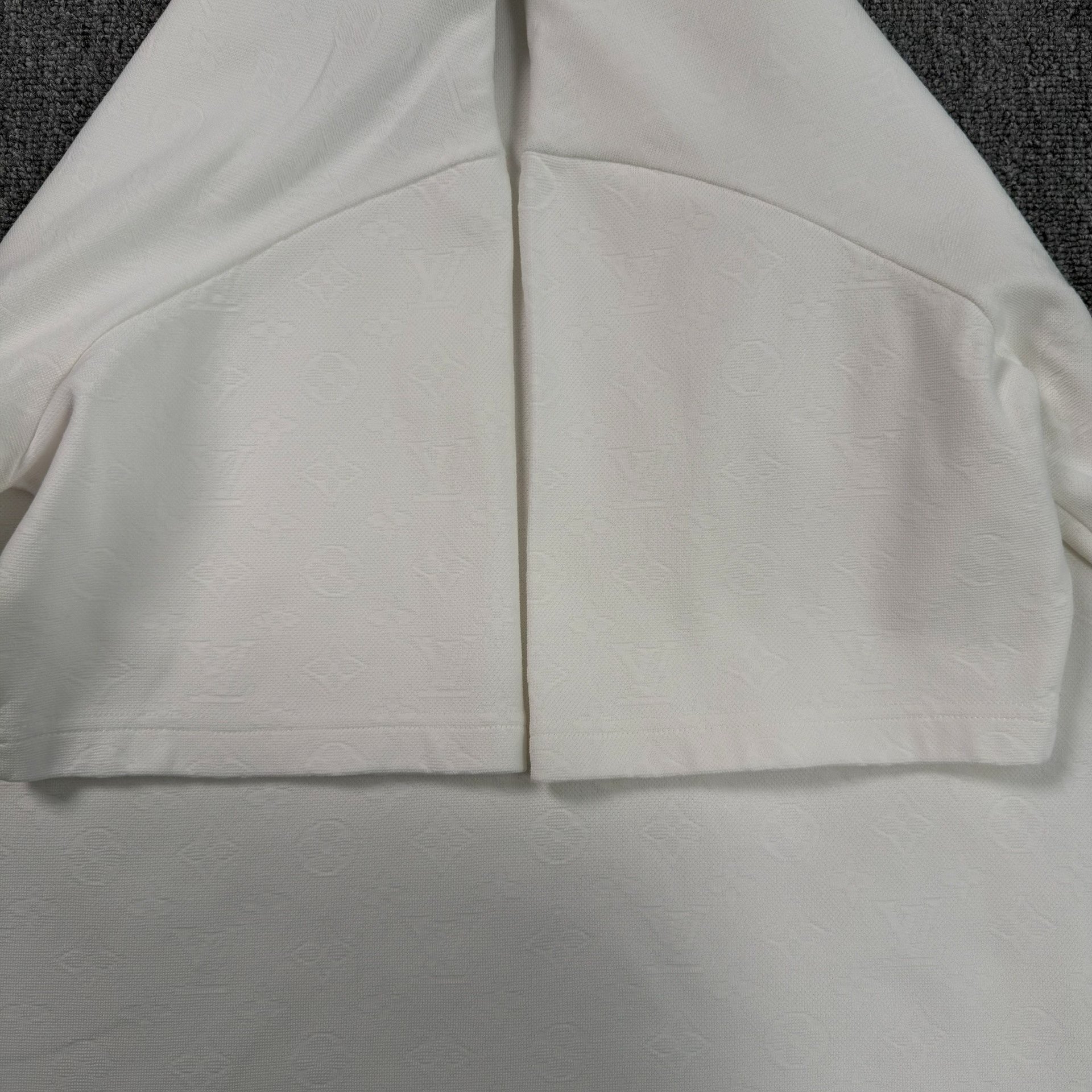 Louis Vuitton White Embossed Pocket T-shirt — back