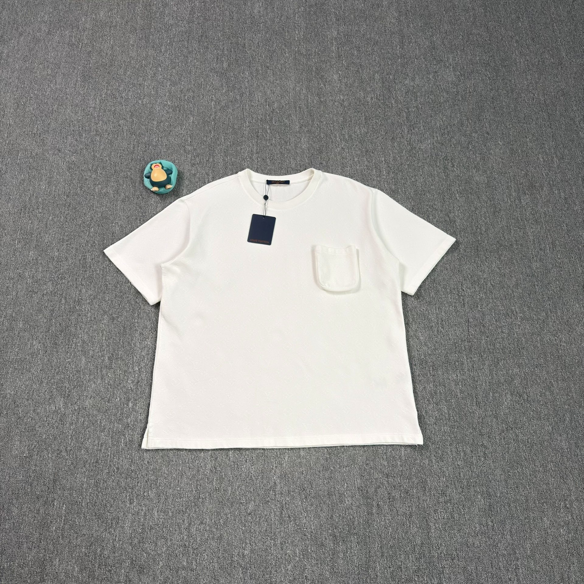 Louis Vuitton White Embossed Pocket T-shirt