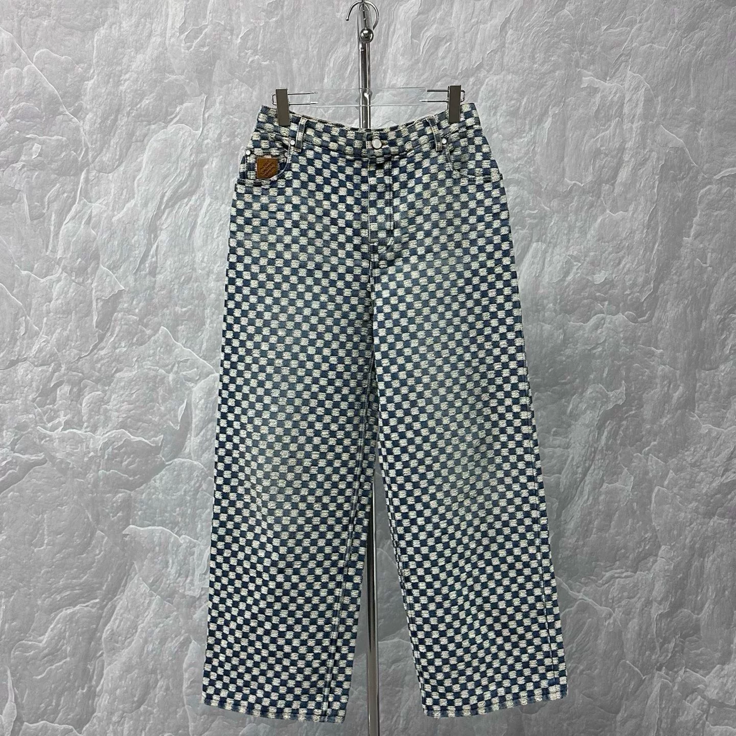 Louis Vuitton Nigo FW25 Checkered Denim Pants
