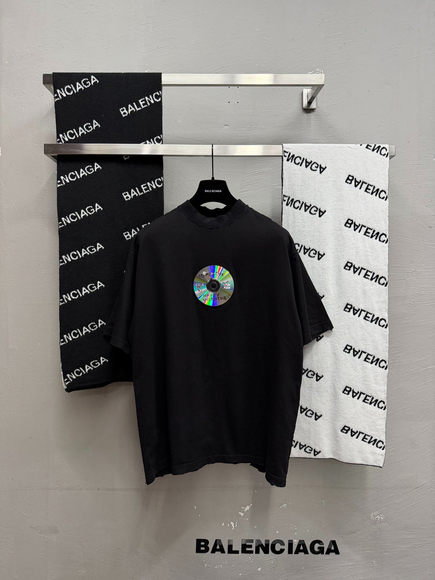 Balenciaga CD Logo Valentine Limited T-shirt